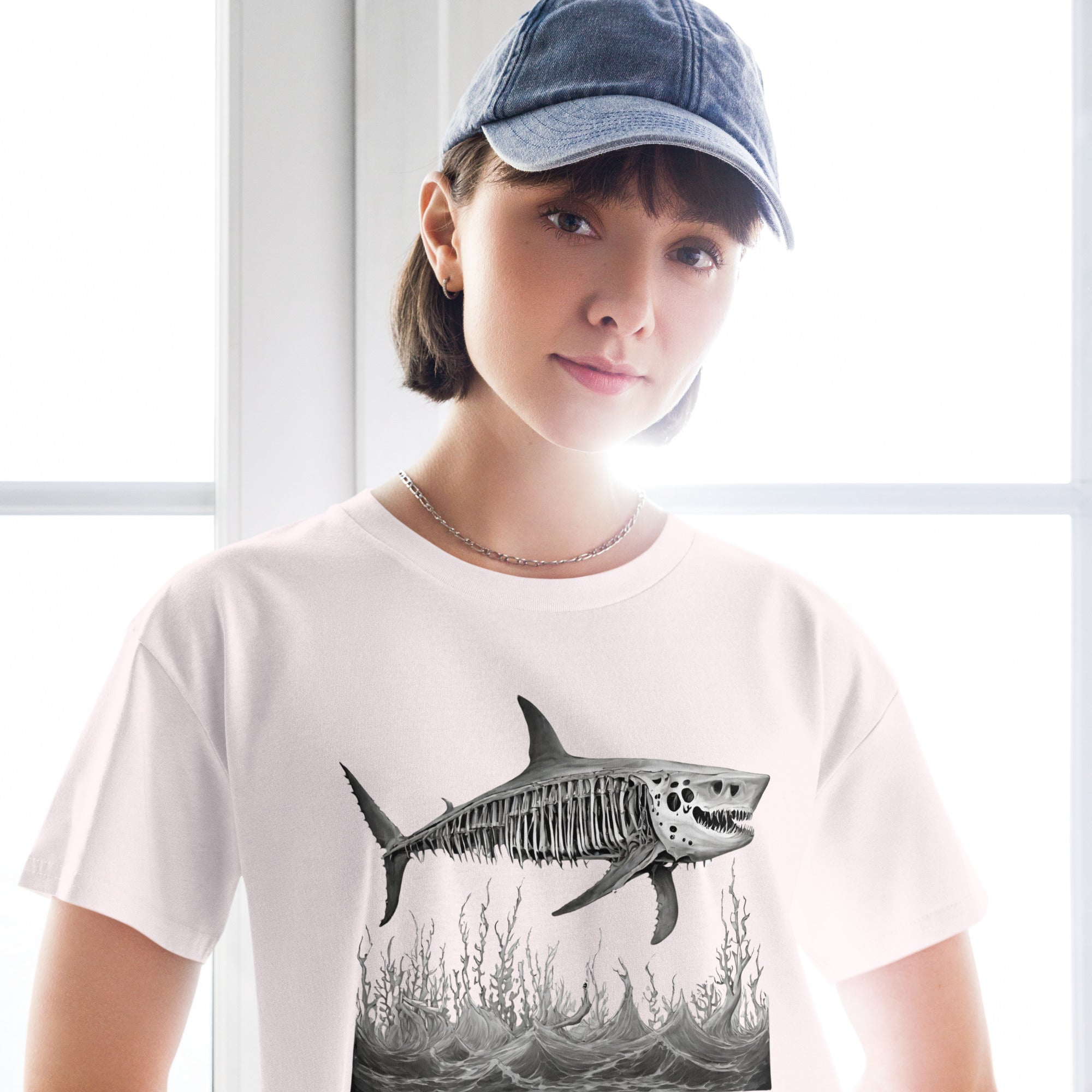 Skeleton Shark Women’s Crop Top