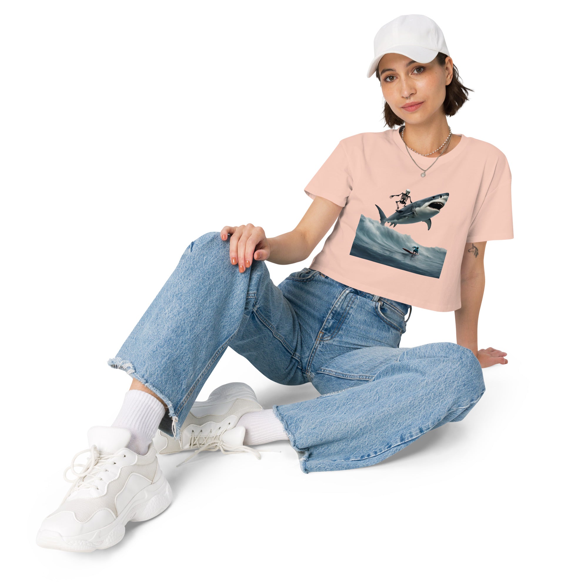 Shark Shredder Women’s Crop Top