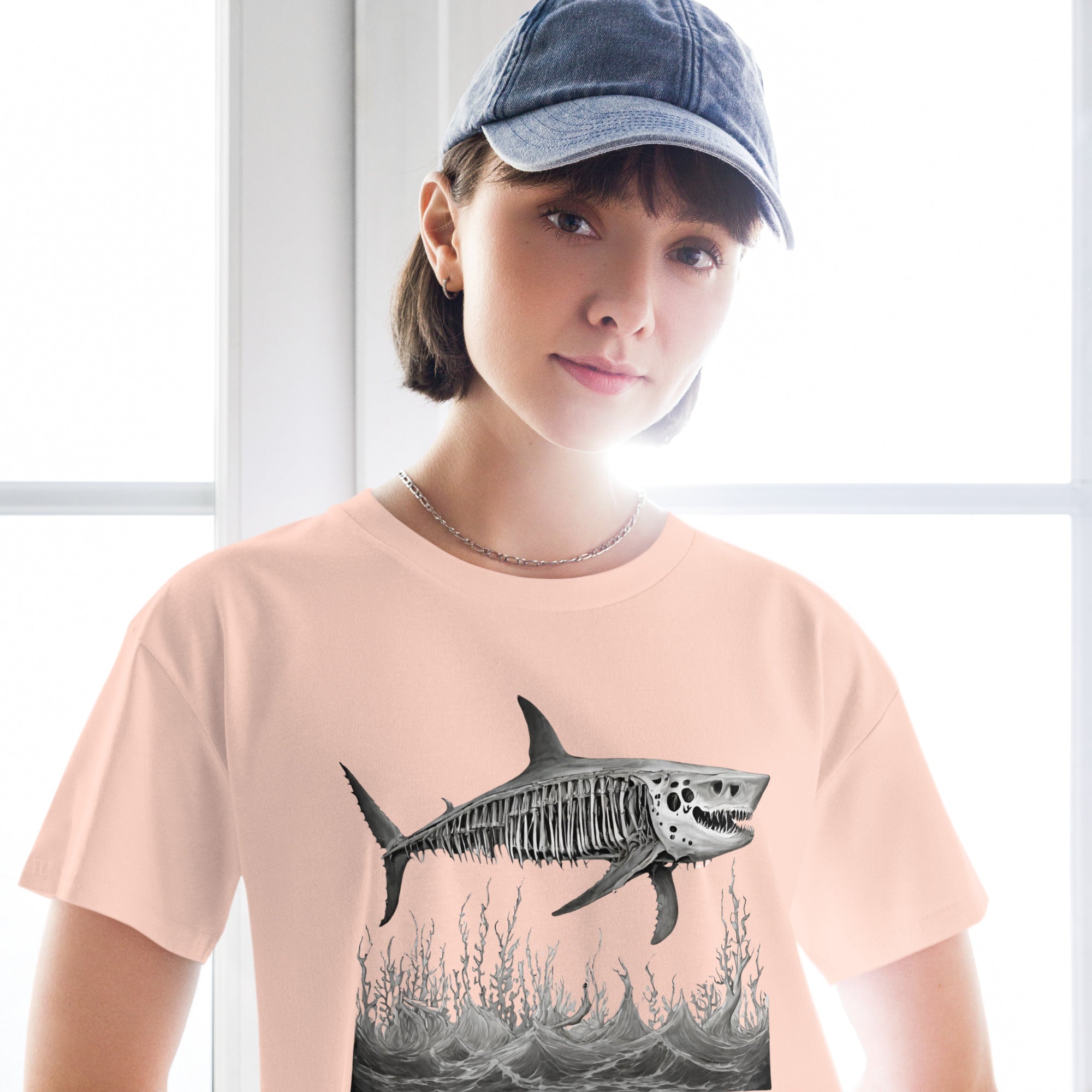 Skeleton Shark Women’s Crop Top