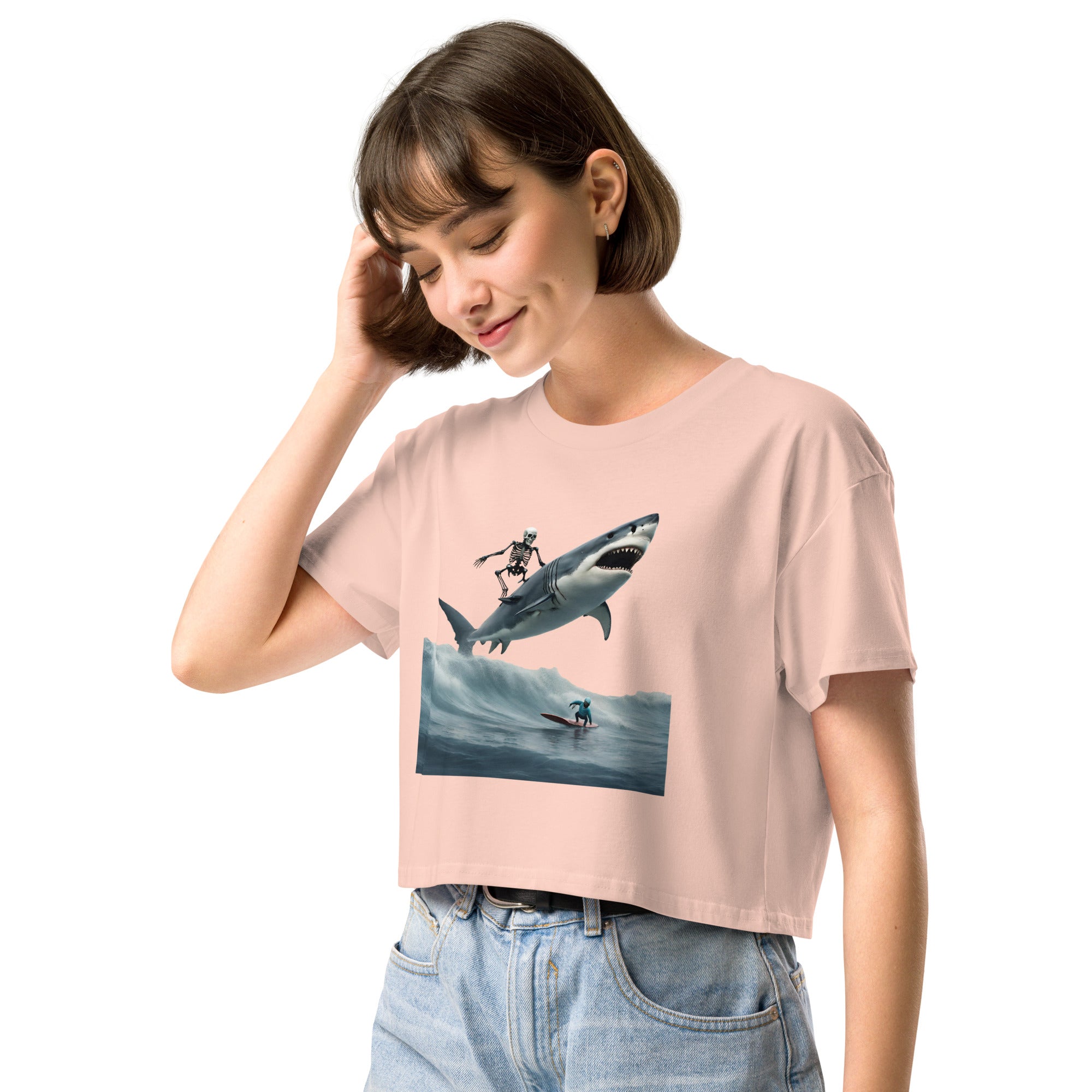 Shark Shredder Women’s Crop Top