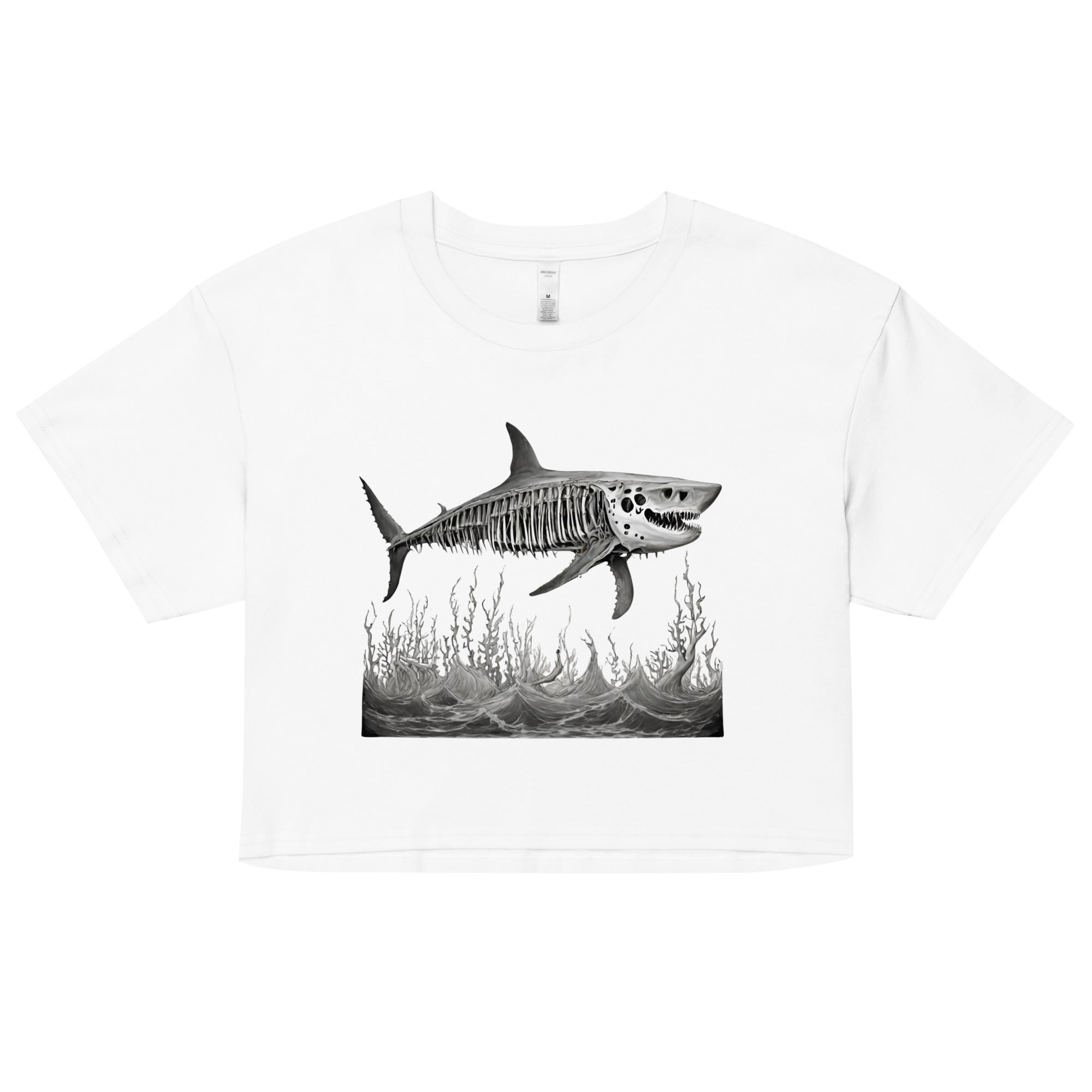 Skeleton Shark Women’s Crop Top