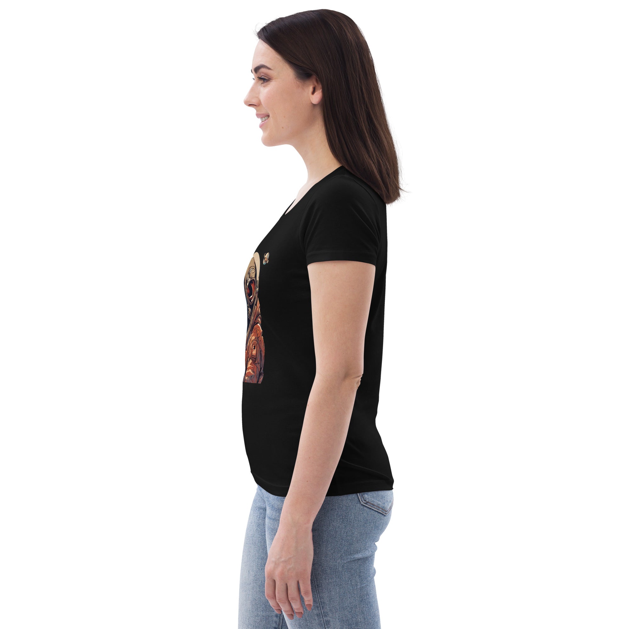 Ape Astronaut Women's Fitted Eco T-Shirt