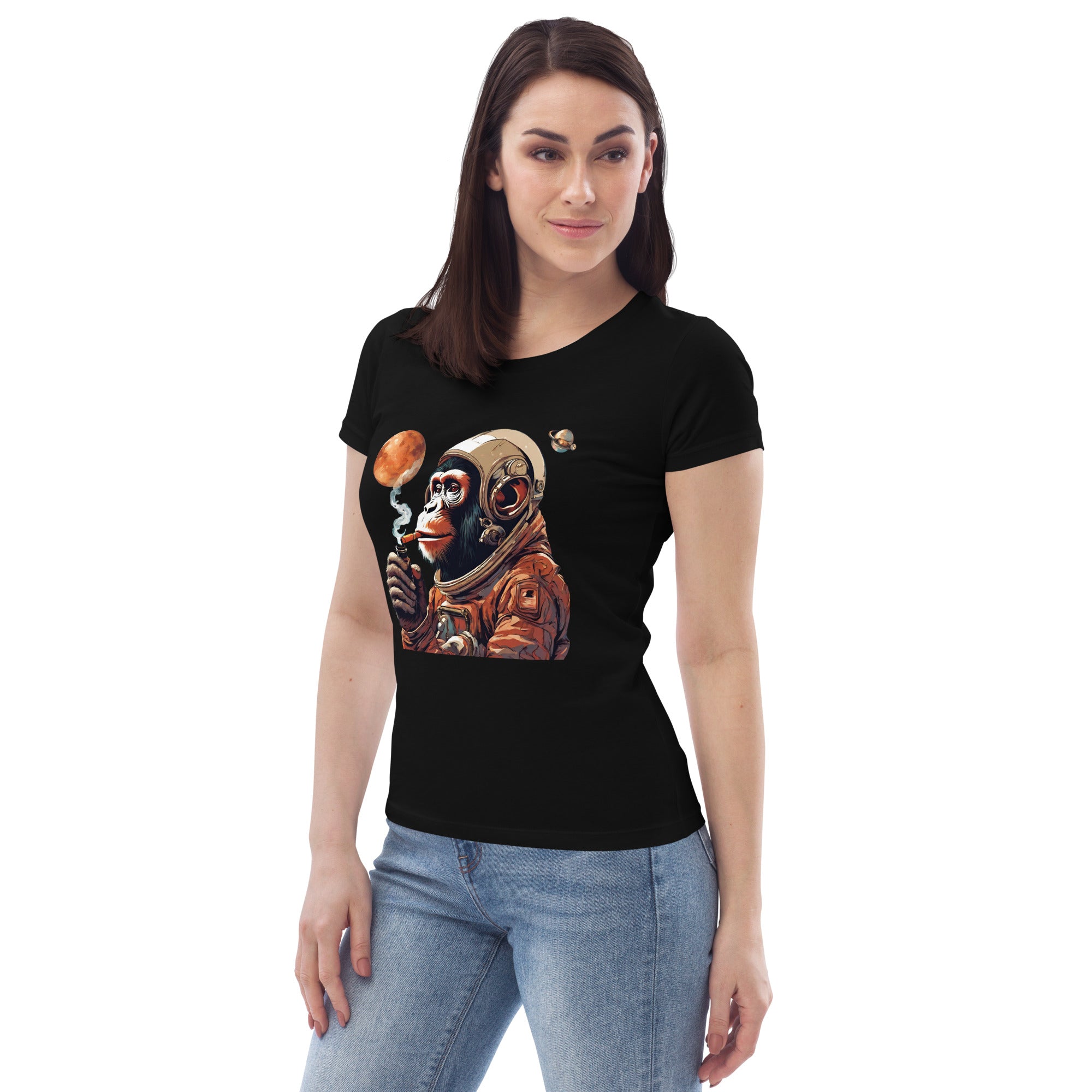 Ape Astronaut Women's Fitted Eco T-Shirt