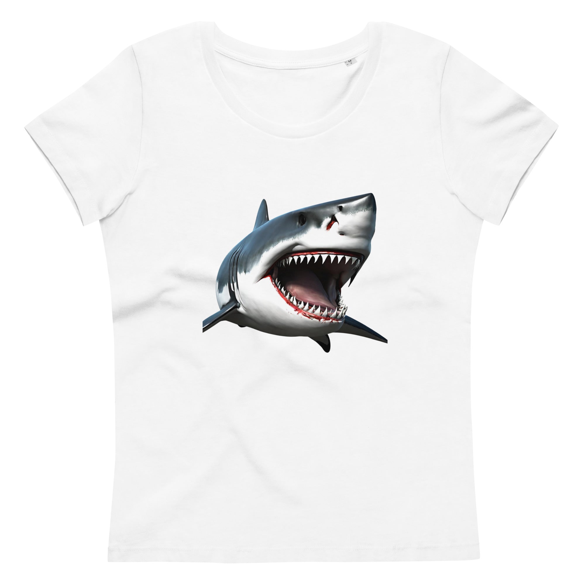 Great White Bite Women's Fitted Eco T-Shirt