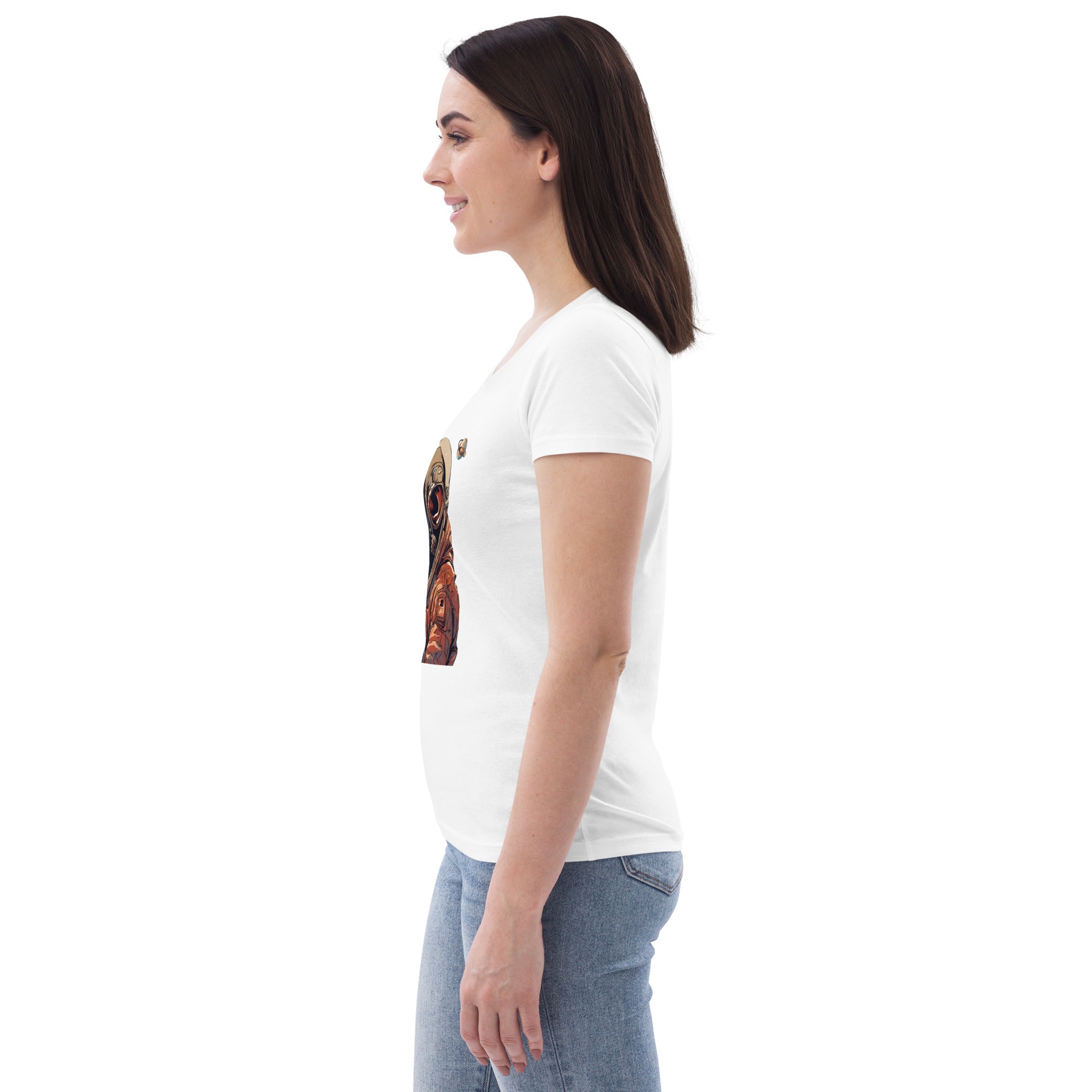 Ape Astronaut Women's Fitted Eco T-Shirt