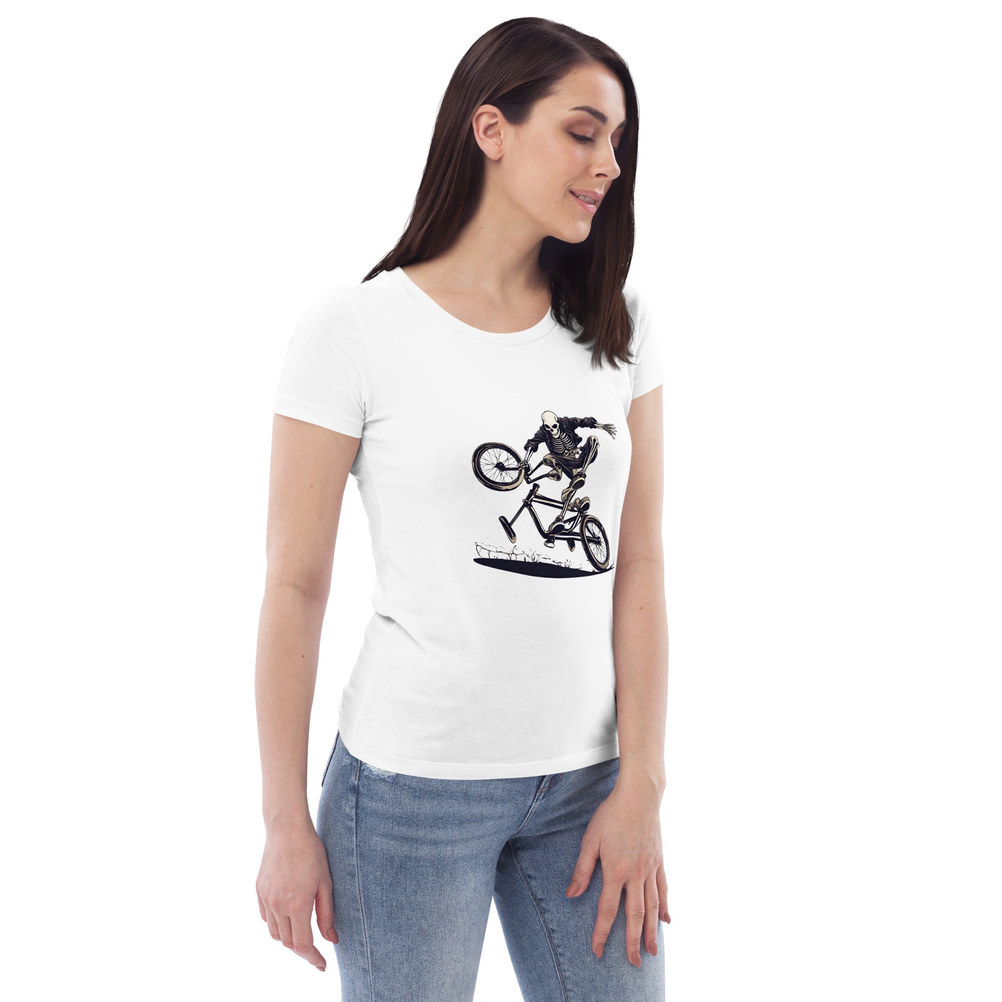 Till the Wheels Fall Off Women's Fitted Eco T-Shirt