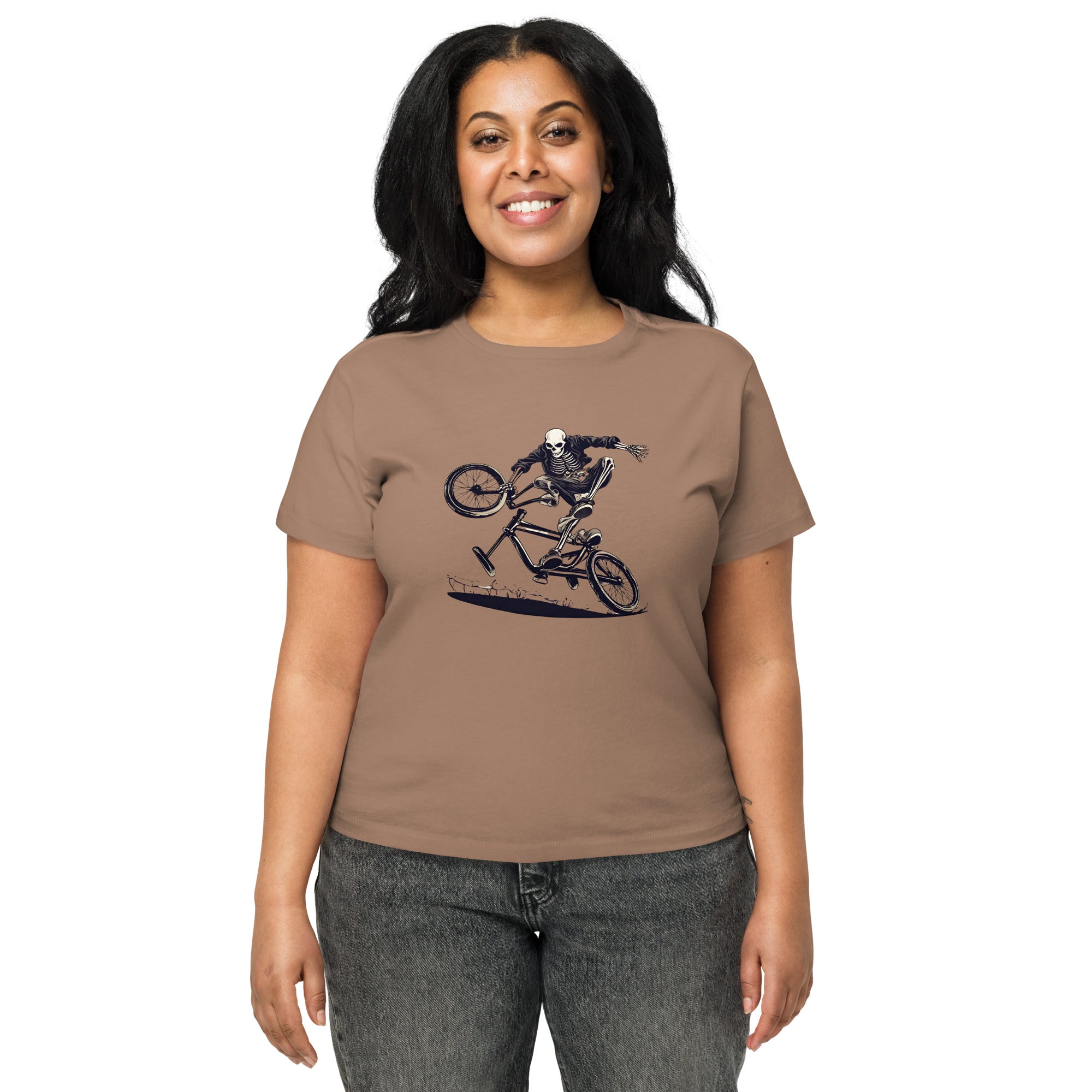 Till the Wheels Fall Off Women’s High-Waisted T-Shirt