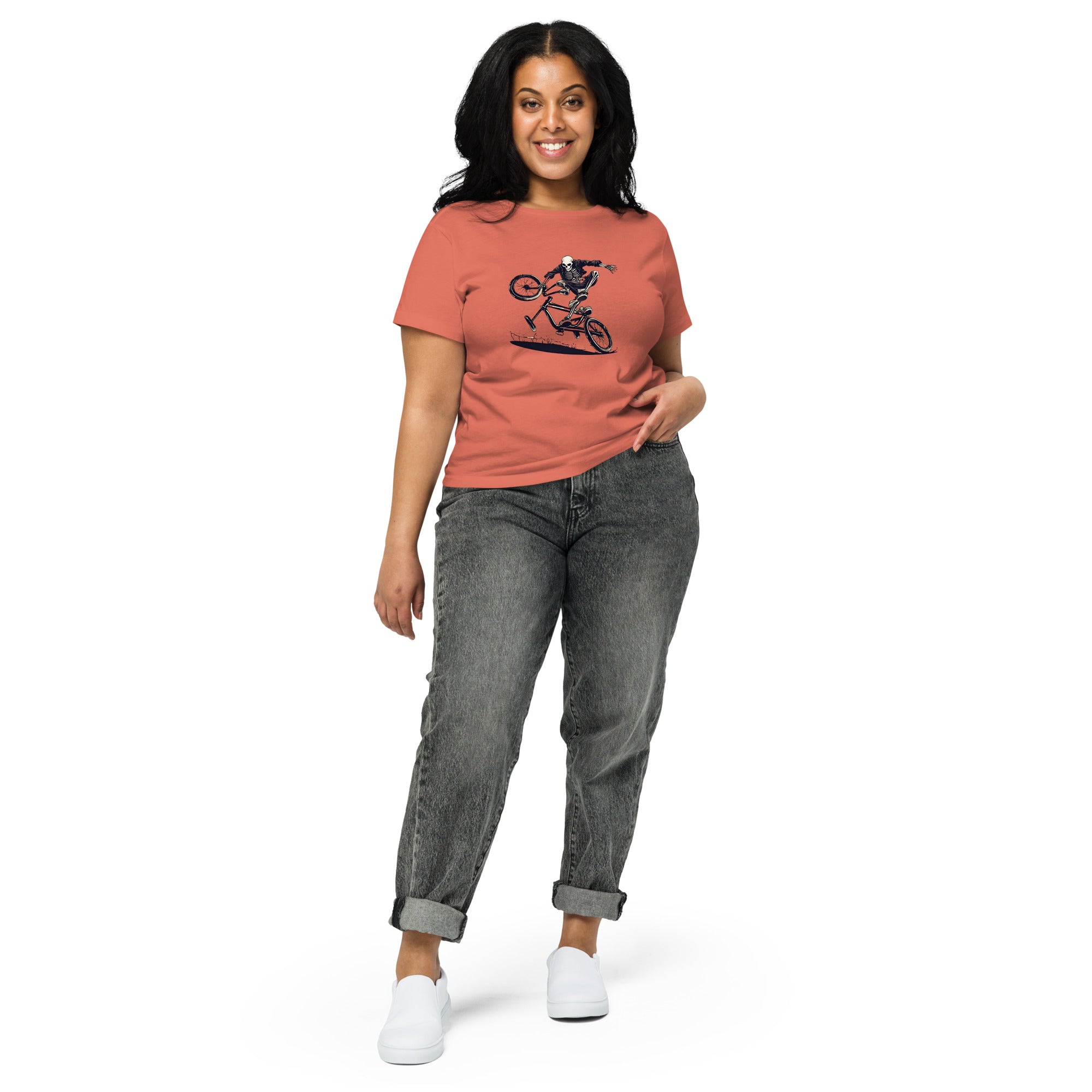 Till the Wheels Fall Off Women’s High-Waisted T-Shirt