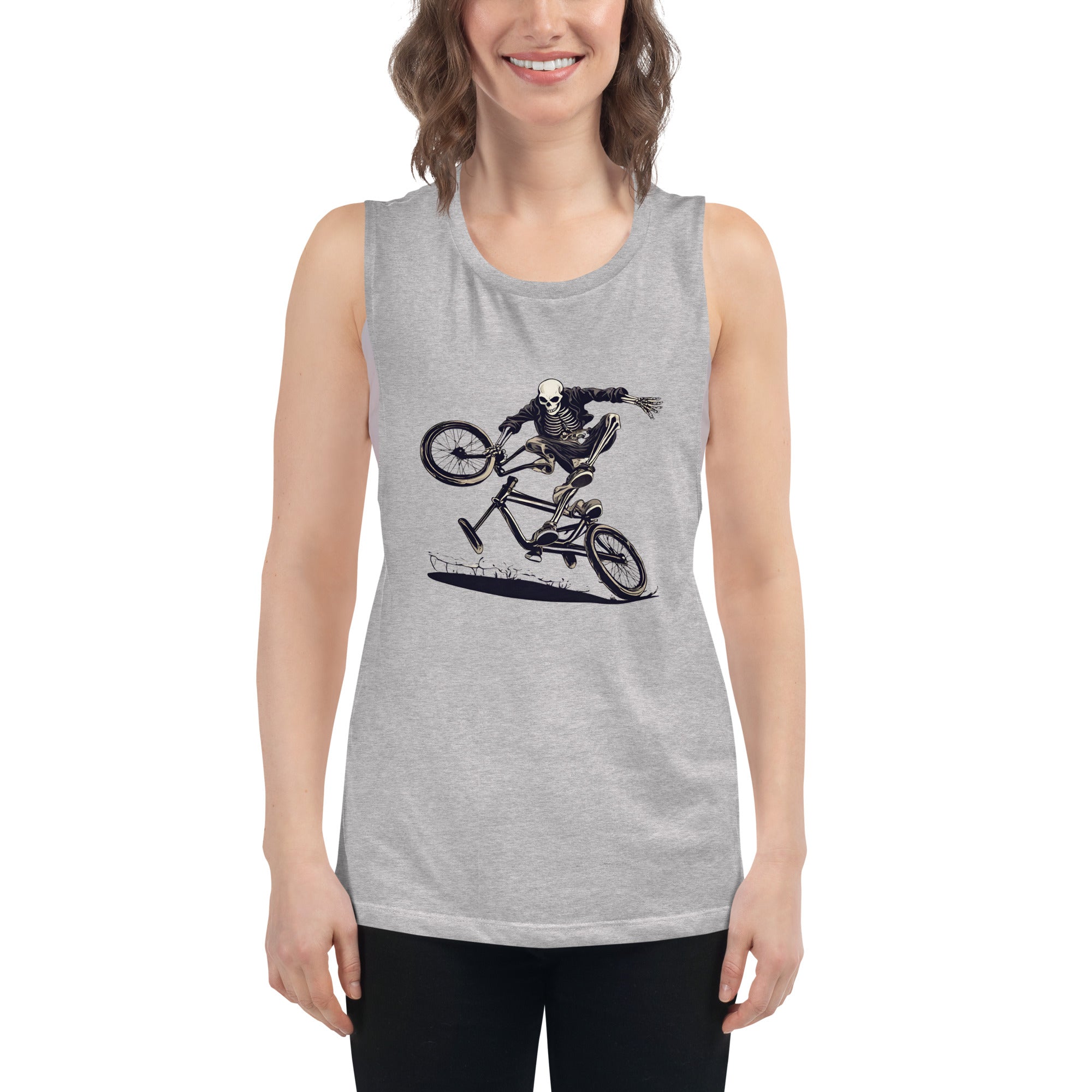 Till the Wheels Fall Off Ladies’ Muscle Tank