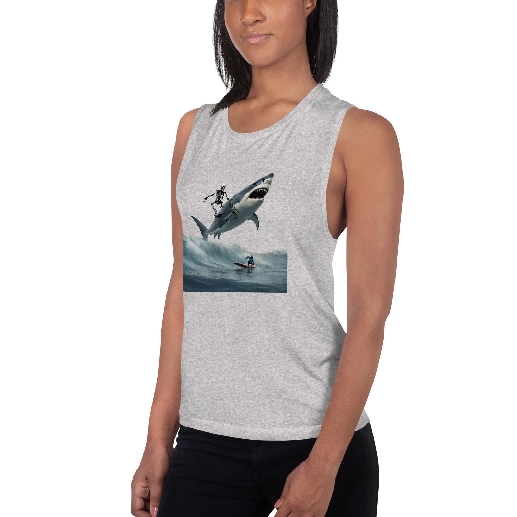 Shark Shredder Ladies’ Muscle Tank