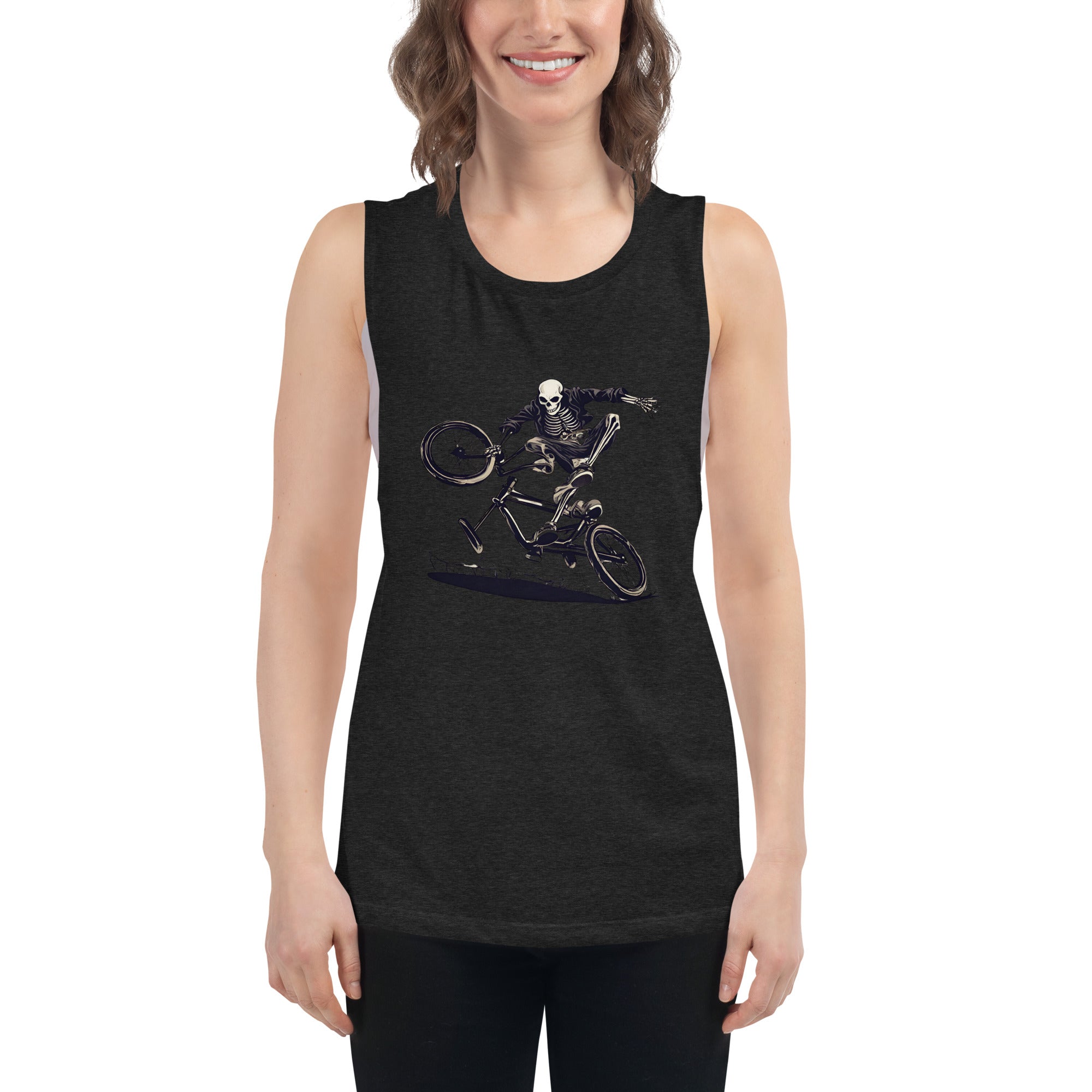 Till the Wheels Fall Off Ladies’ Muscle Tank