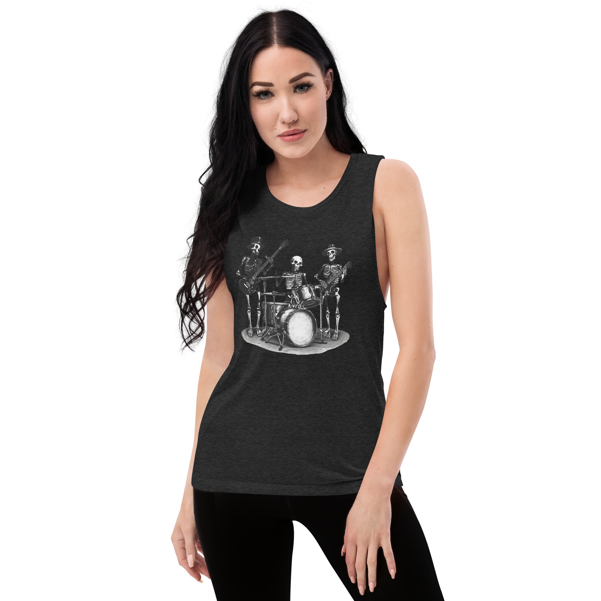 Skeleton Band Ladies’ Muscle Tank