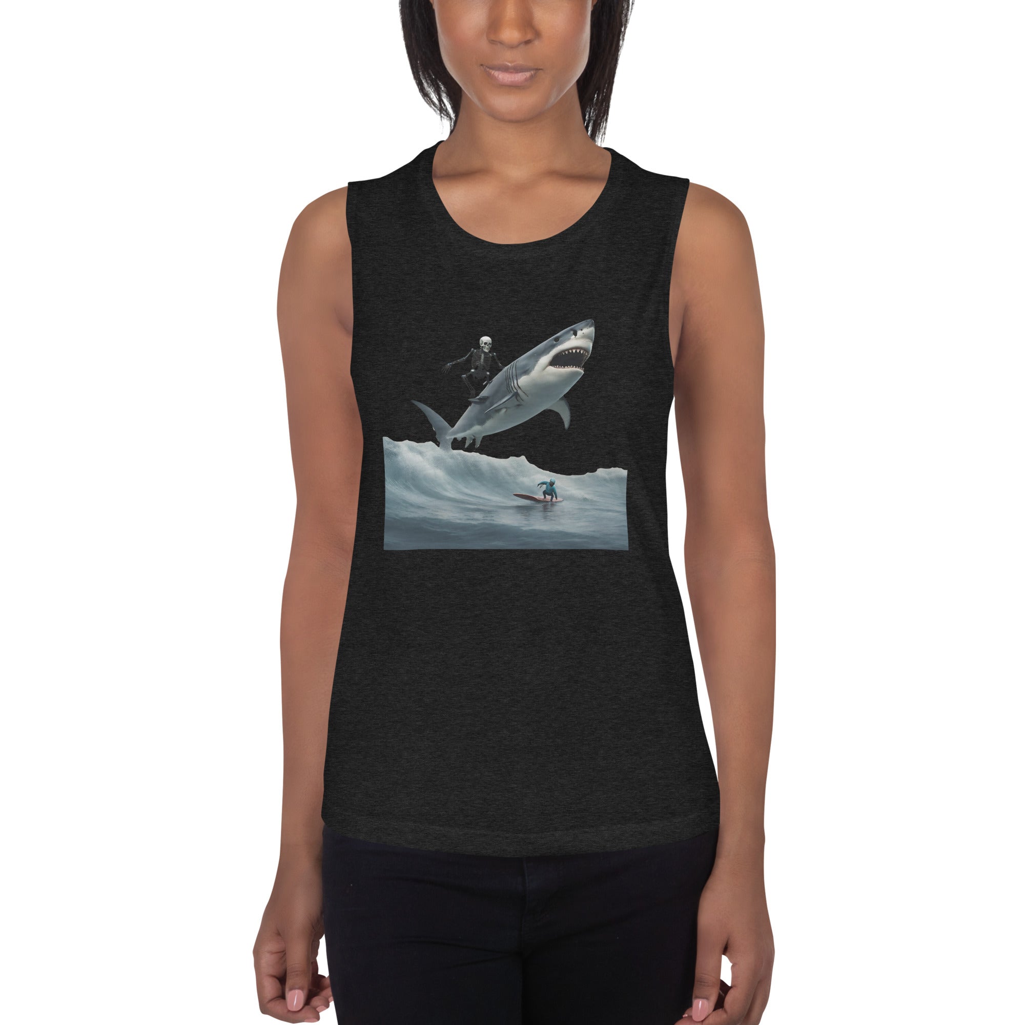 Shark Shredder Ladies’ Muscle Tank