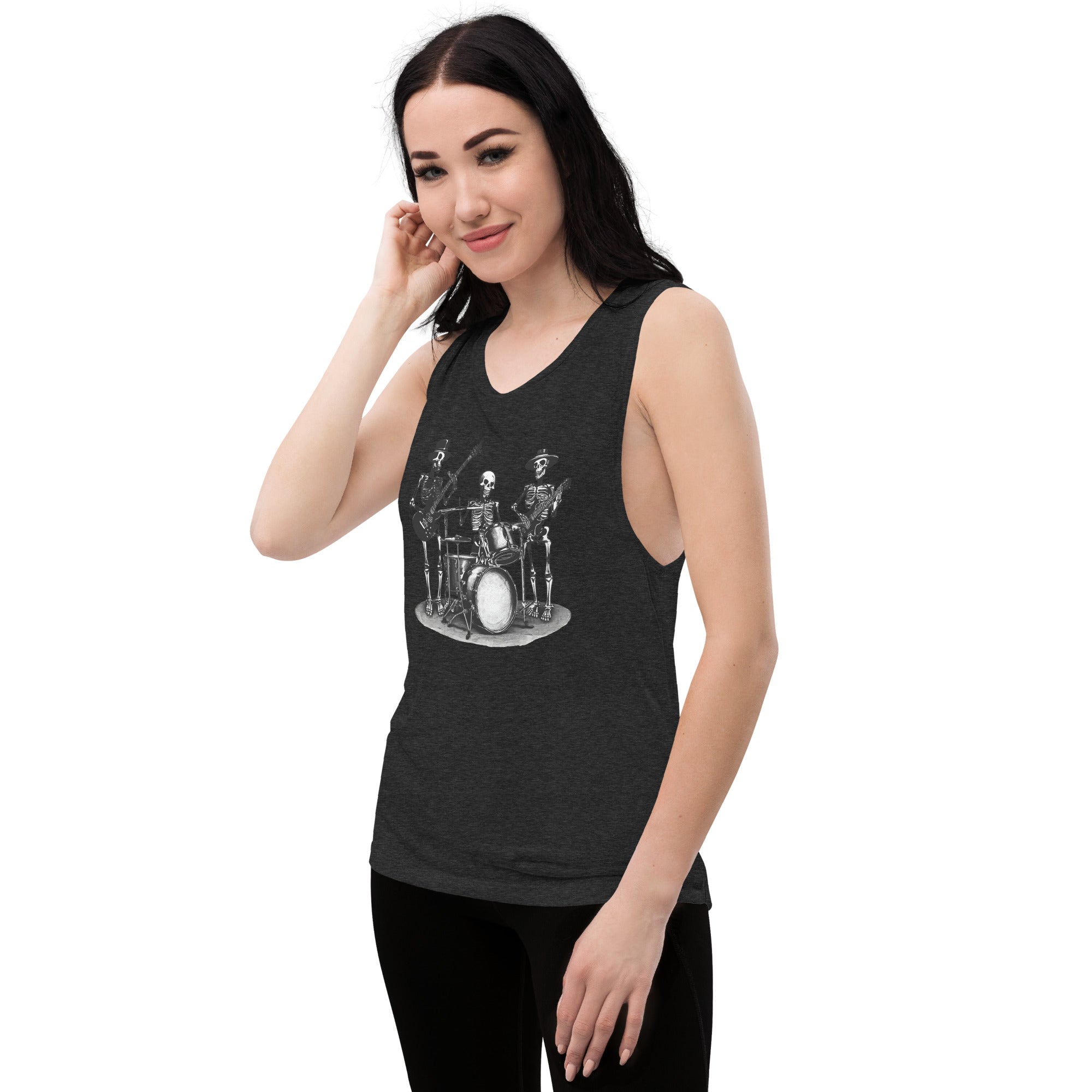 Skeleton Band Ladies’ Muscle Tank