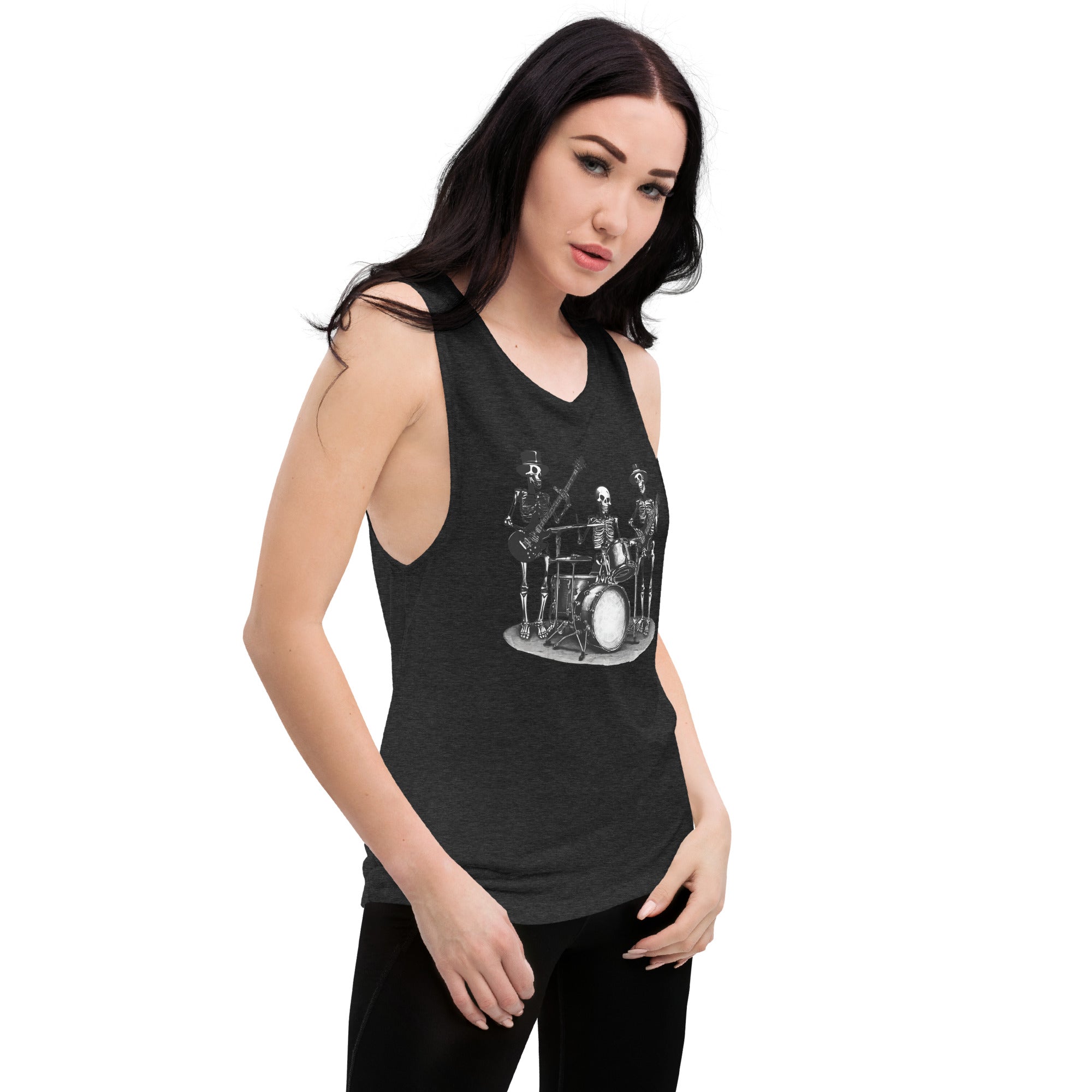 Skeleton Band Ladies’ Muscle Tank