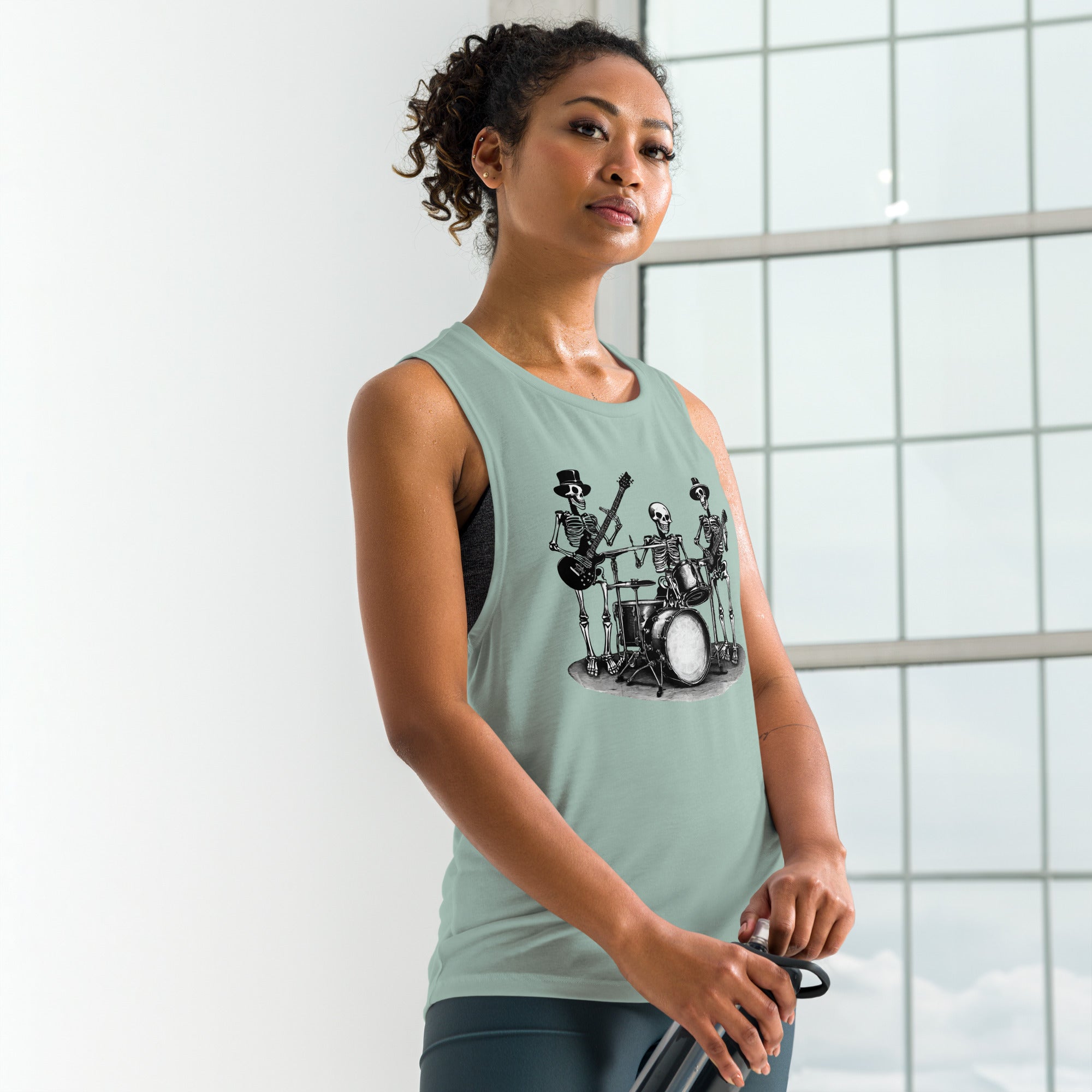 Skeleton Band Ladies’ Muscle Tank