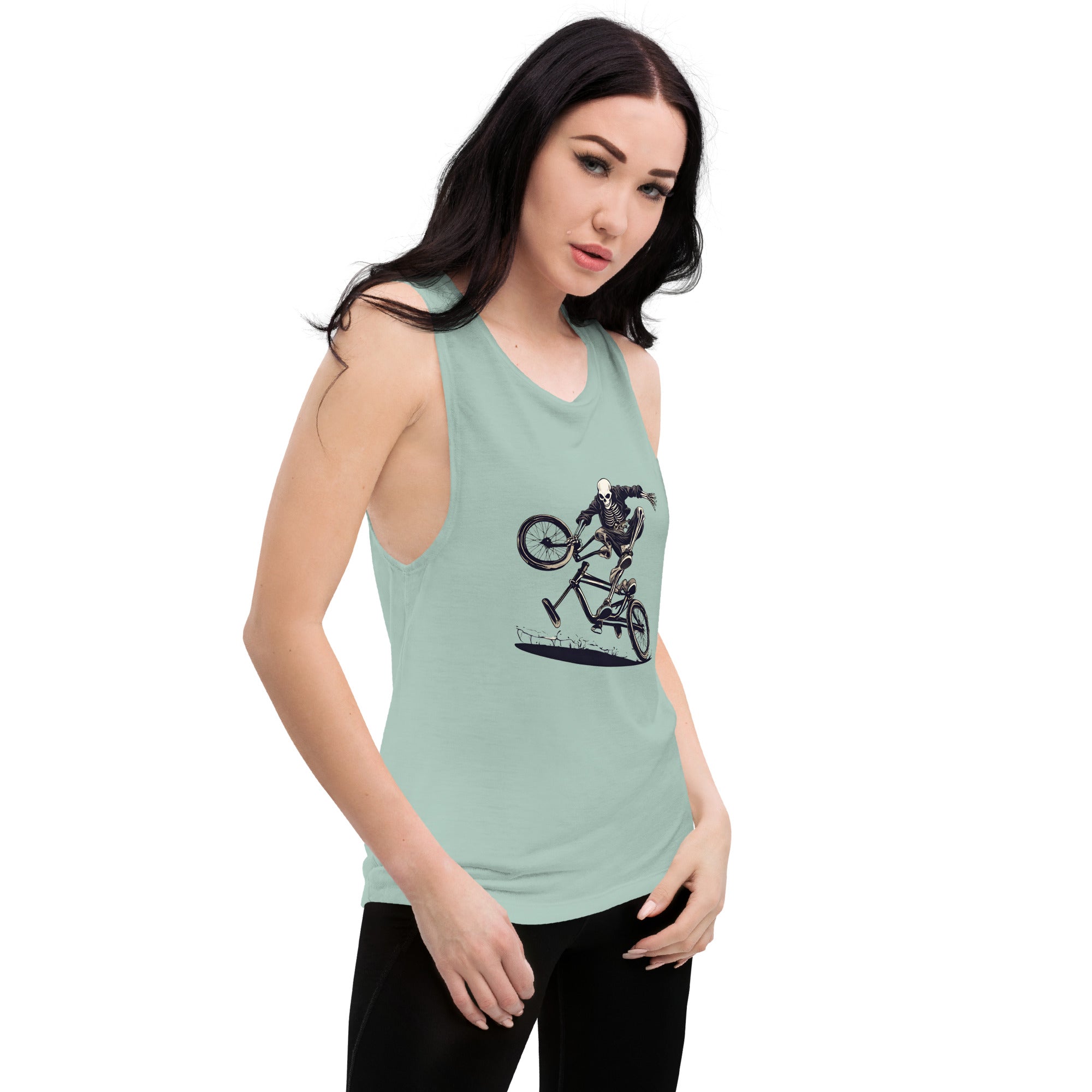 Till the Wheels Fall Off Ladies’ Muscle Tank