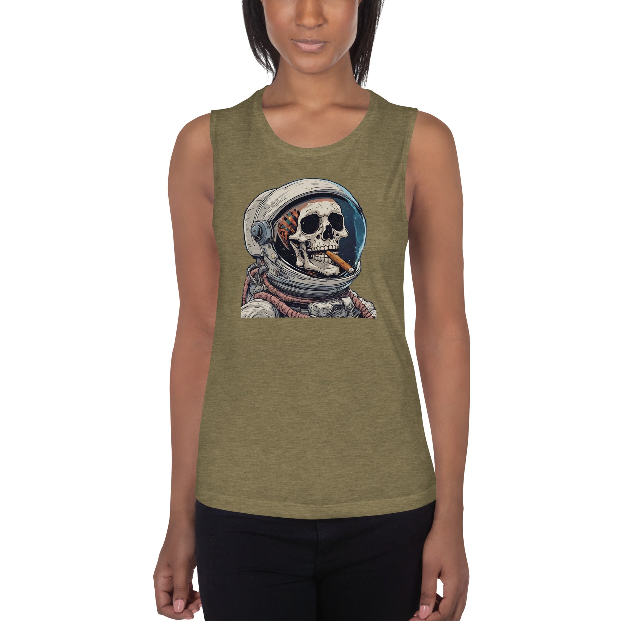 Space Blaze Ladies’ Muscle Tank