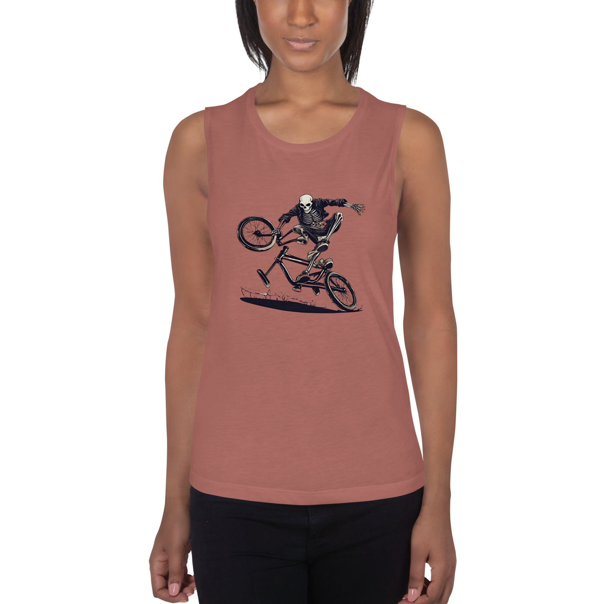 Till the Wheels Fall Off Ladies’ Muscle Tank