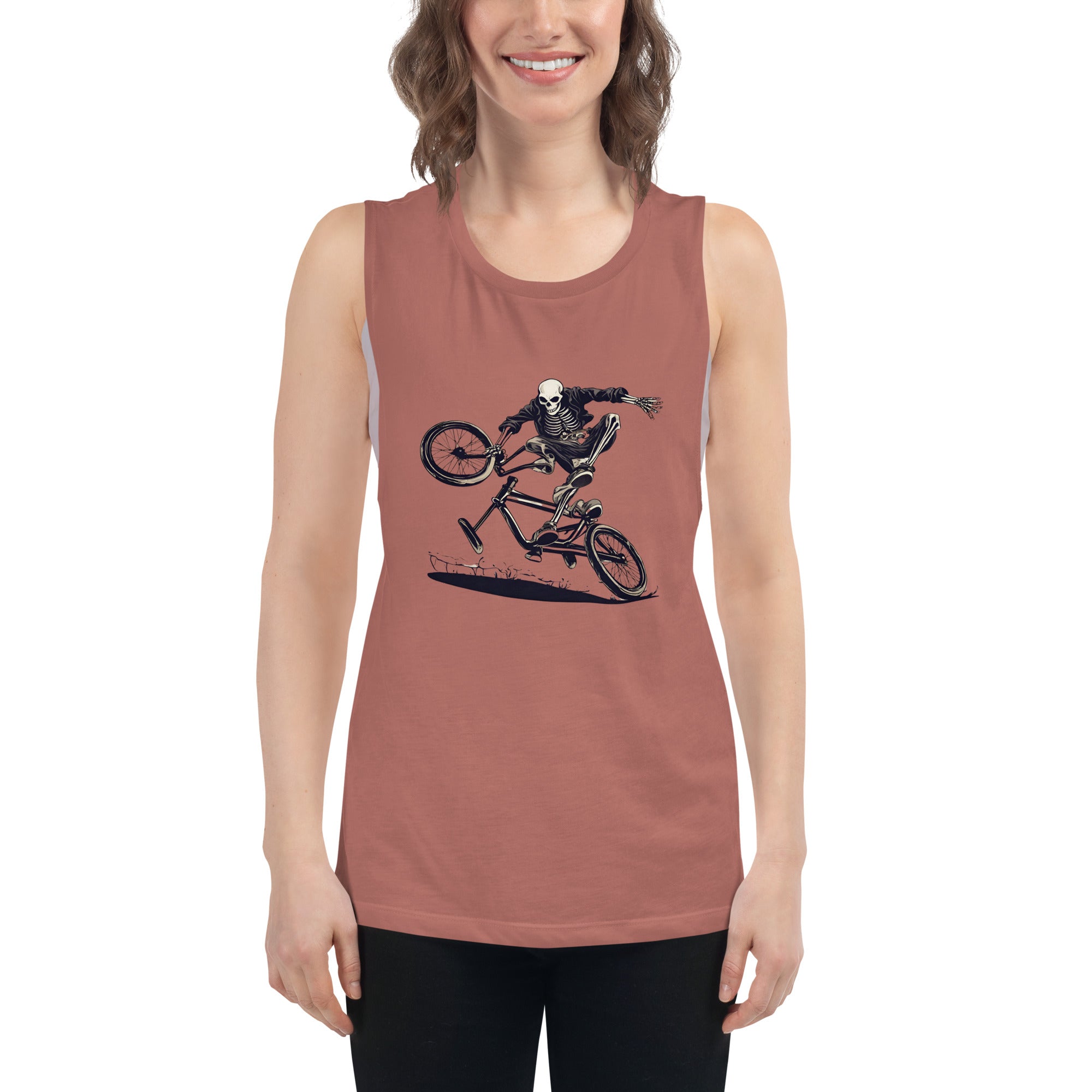 Till the Wheels Fall Off Ladies’ Muscle Tank