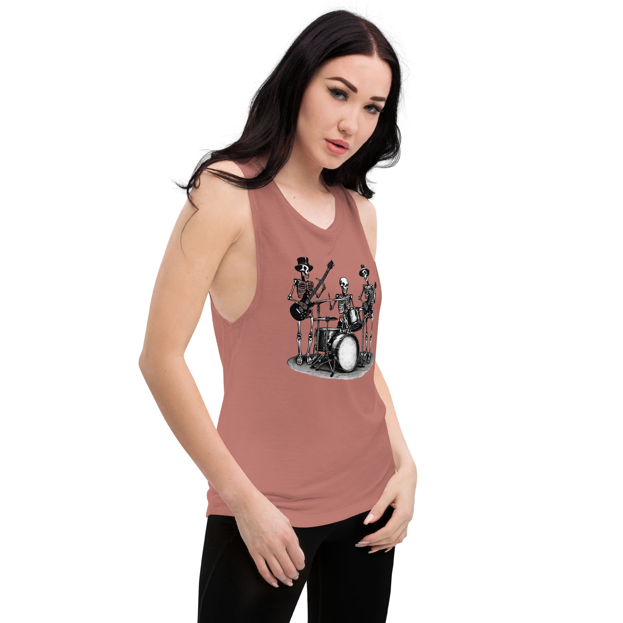 Skeleton Band Ladies’ Muscle Tank