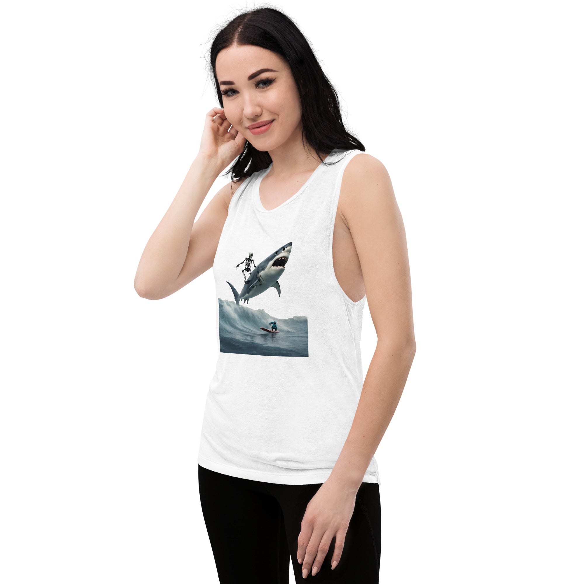 Shark Shredder Ladies’ Muscle Tank