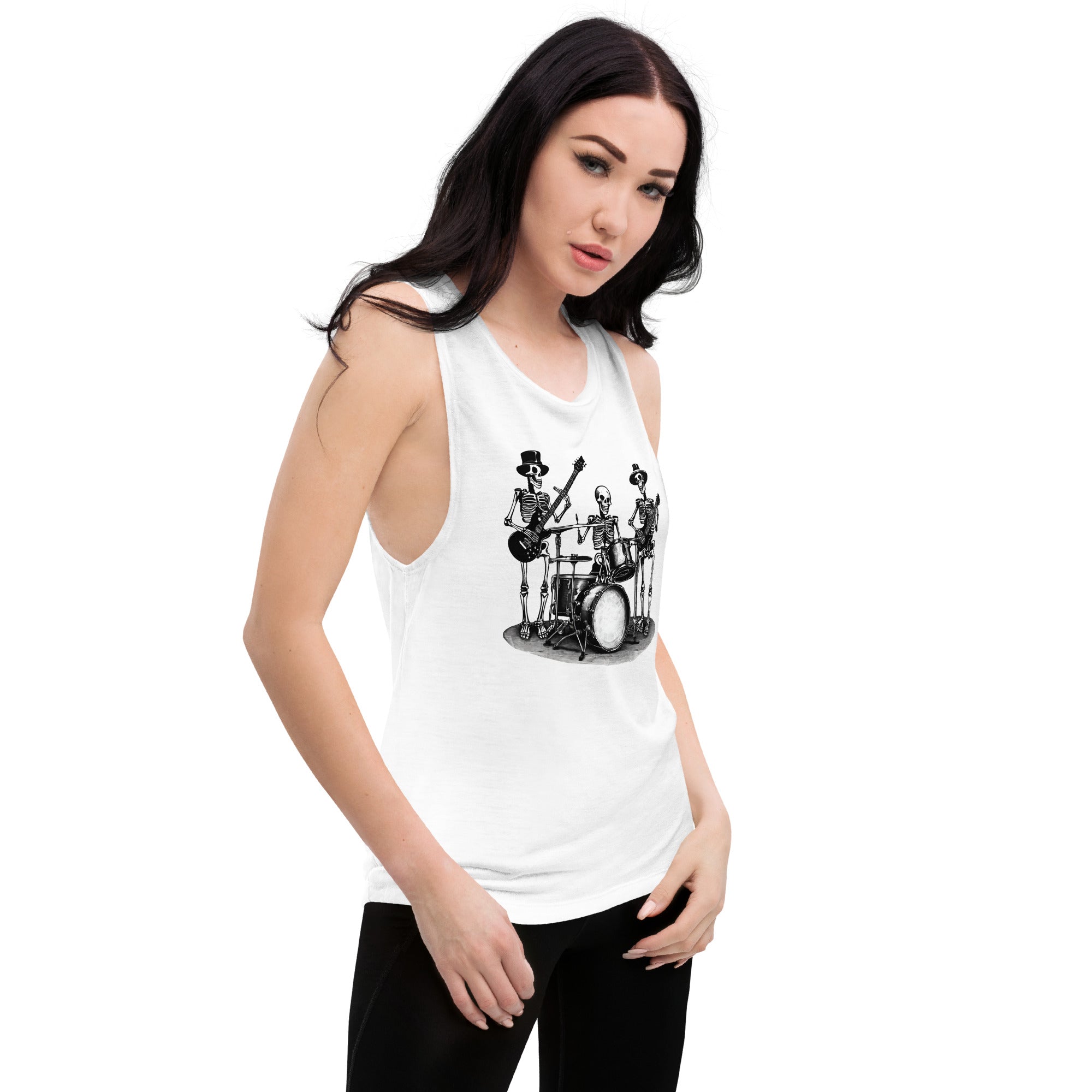 Skeleton Band Ladies’ Muscle Tank