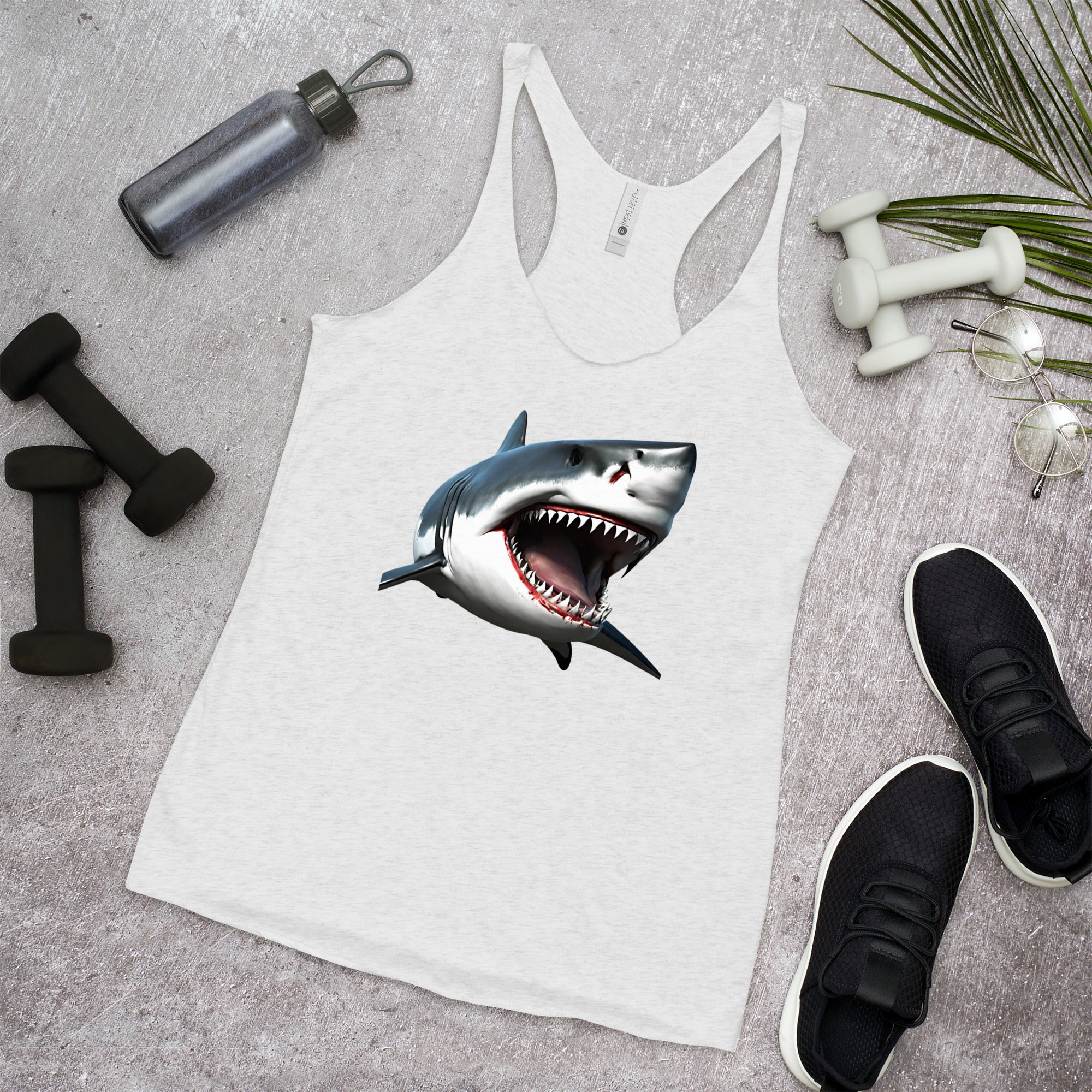 Great White Bite Women's Racerback Tank