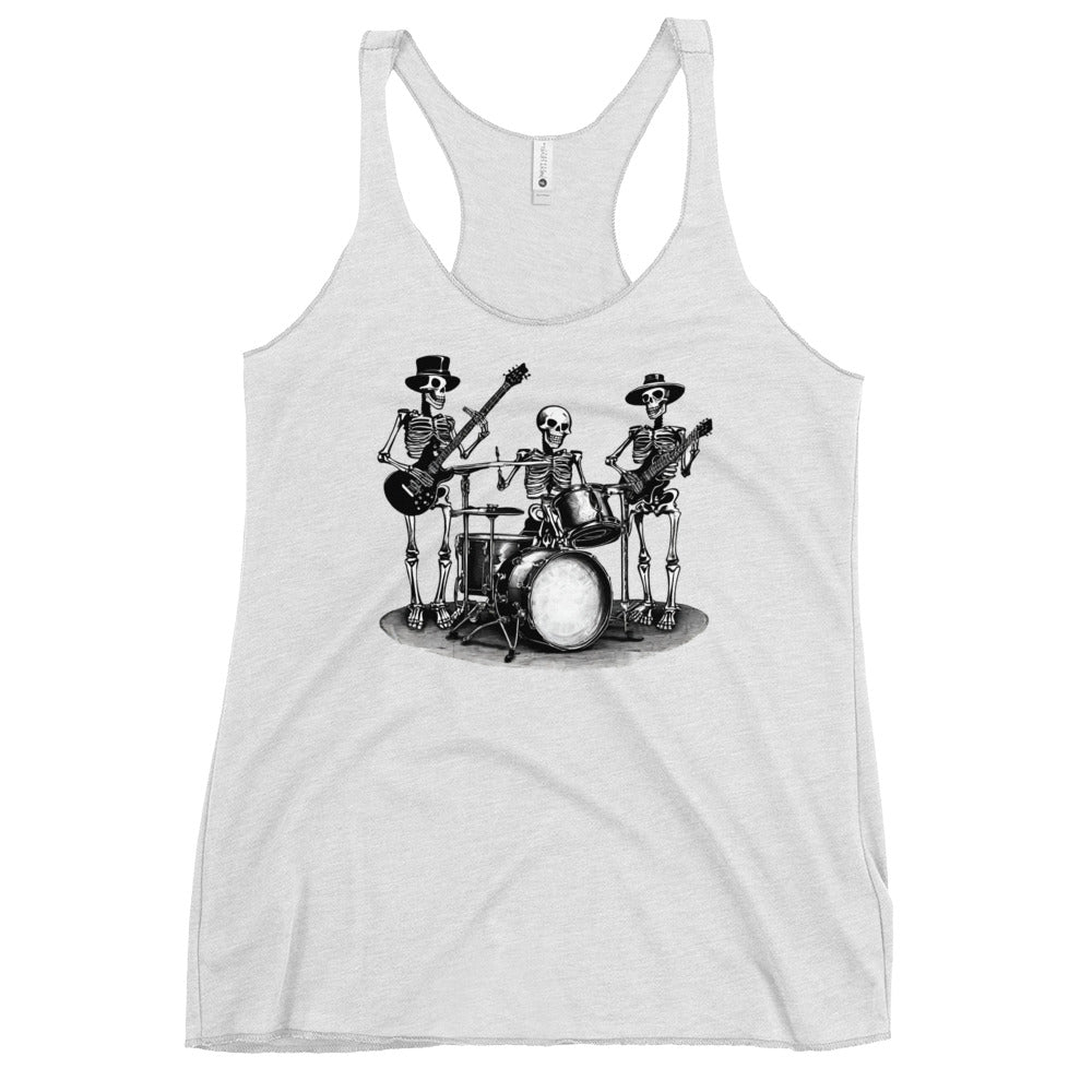 Skeleton Band Women's Racerback Tank