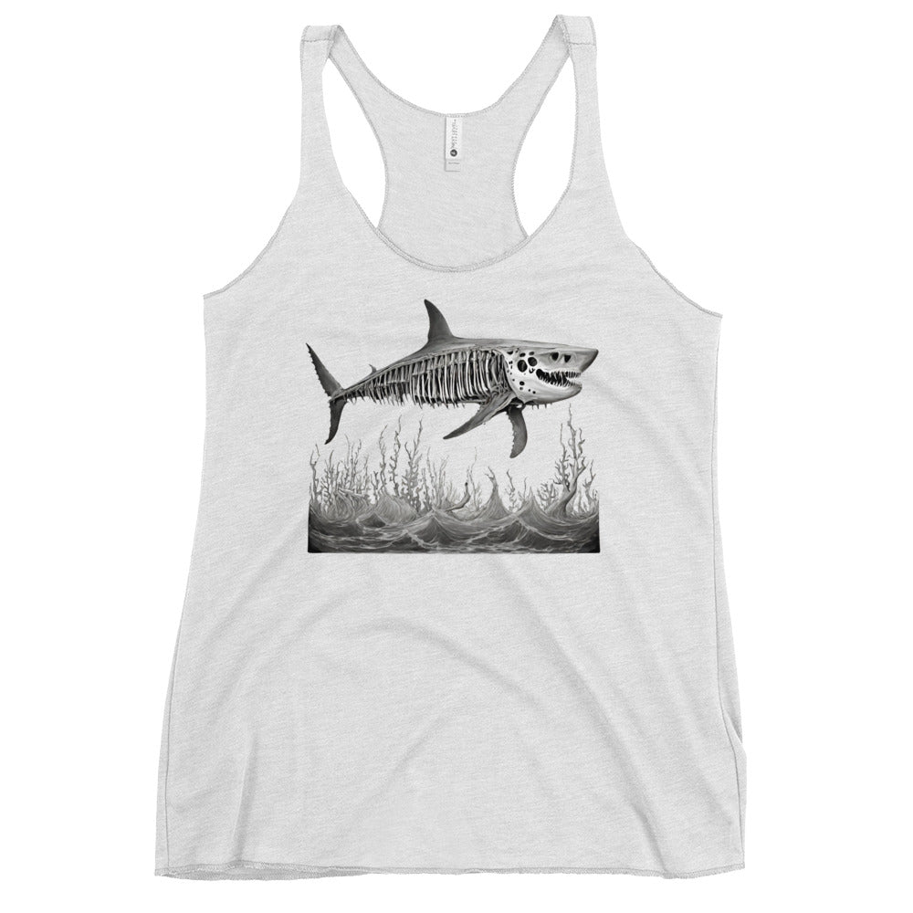 Skeleton Shark Women's Racerback Tank