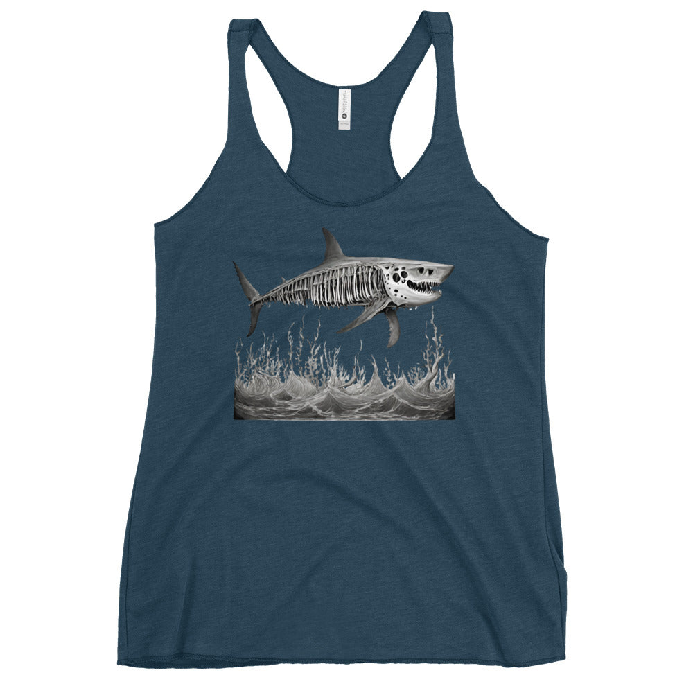 Skeleton Shark Women's Racerback Tank