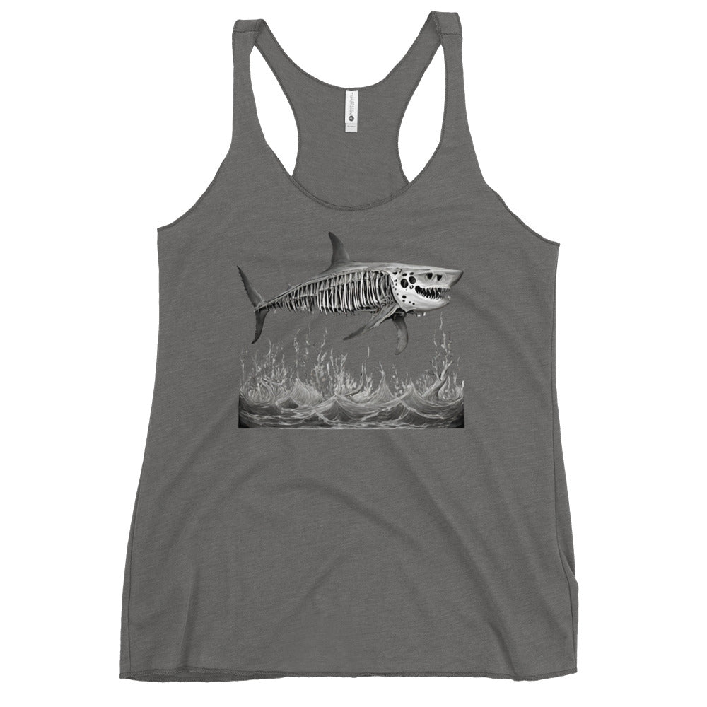 Skeleton Shark Women's Racerback Tank