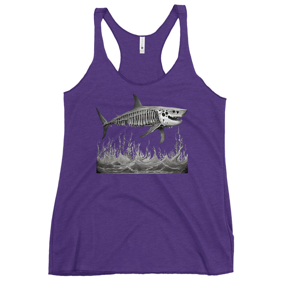 Skeleton Shark Women's Racerback Tank