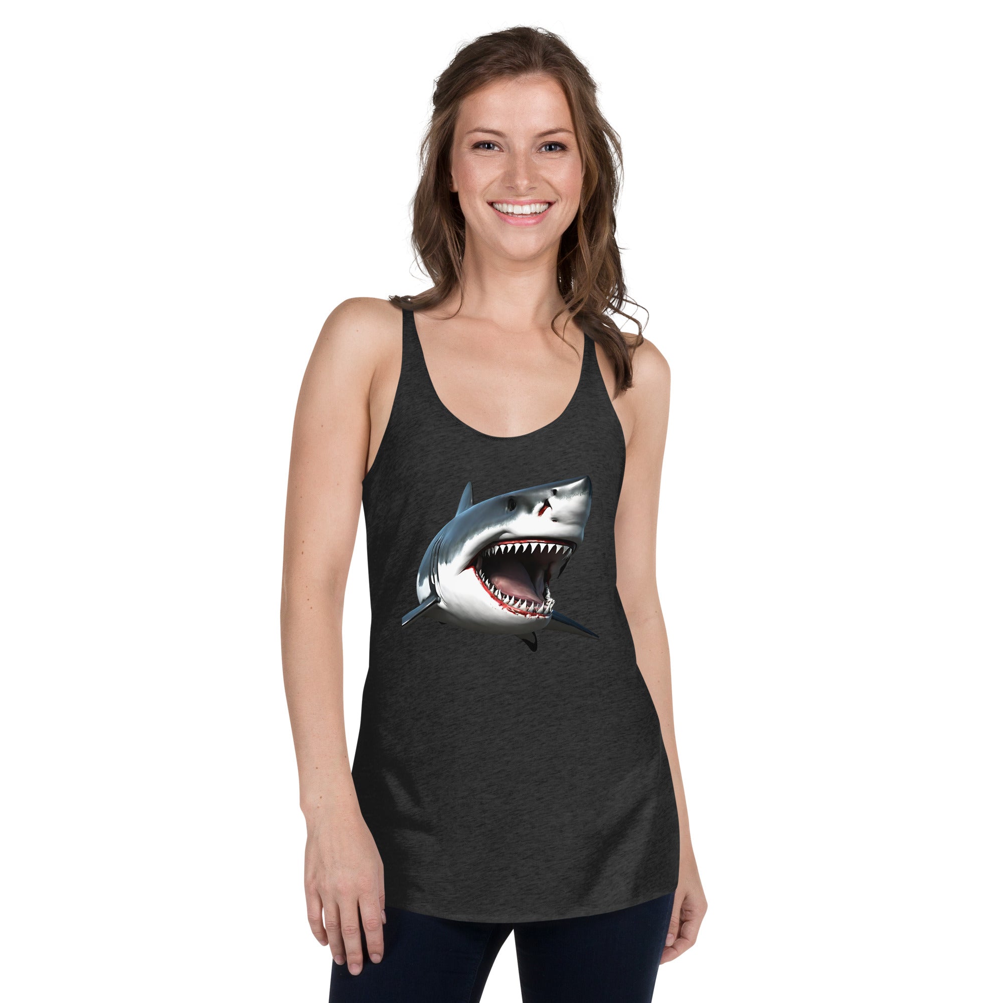 Great White Bite Women's Racerback Tank