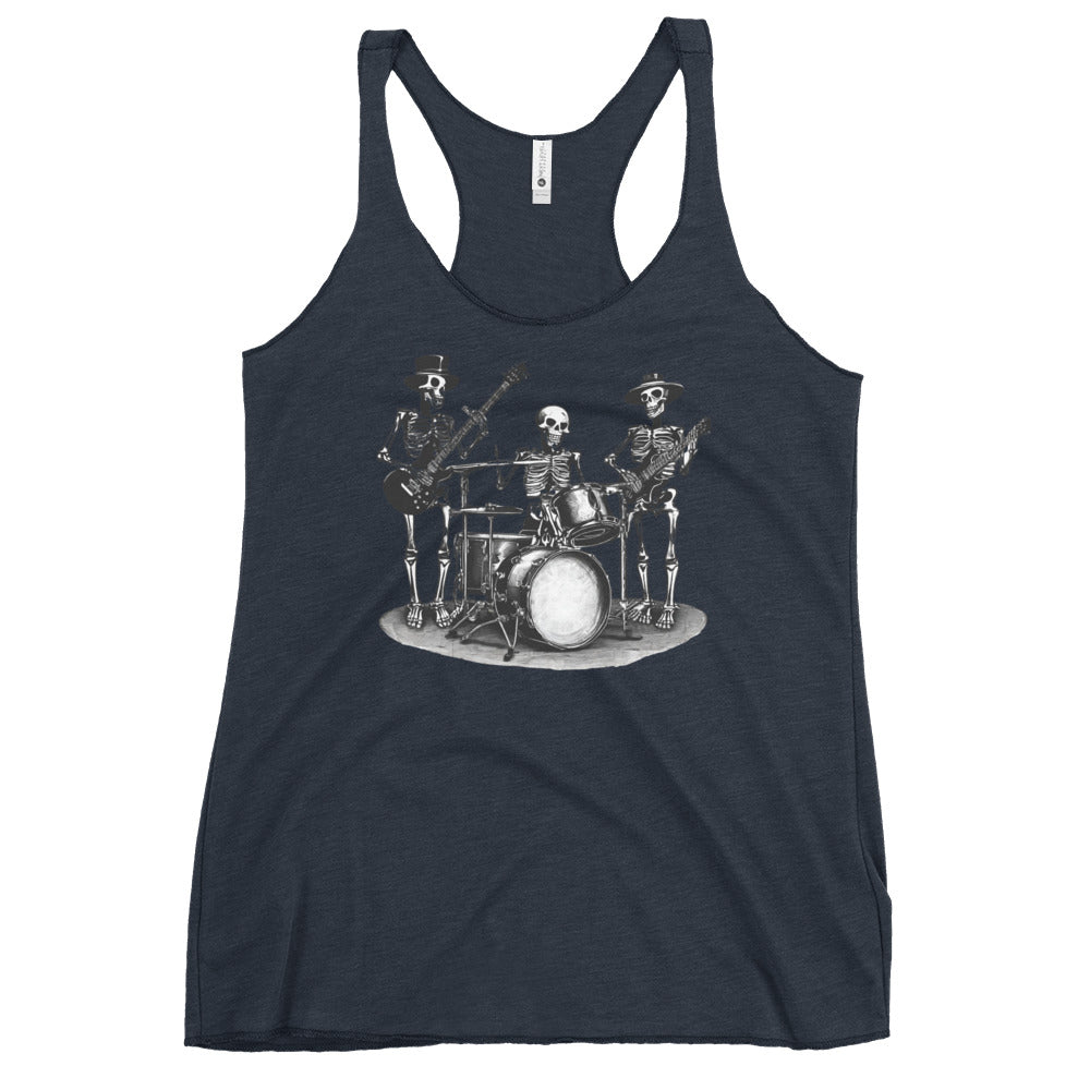 Skeleton Band Women's Racerback Tank