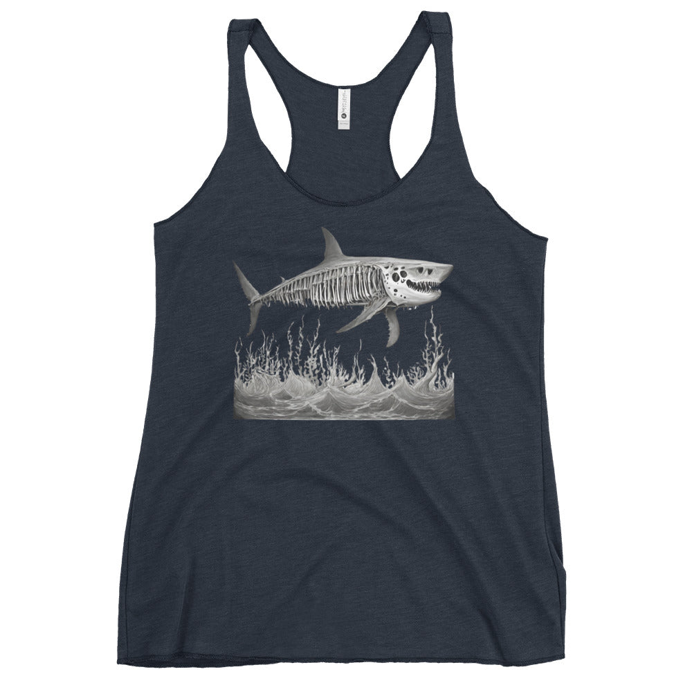 Skeleton Shark Women's Racerback Tank