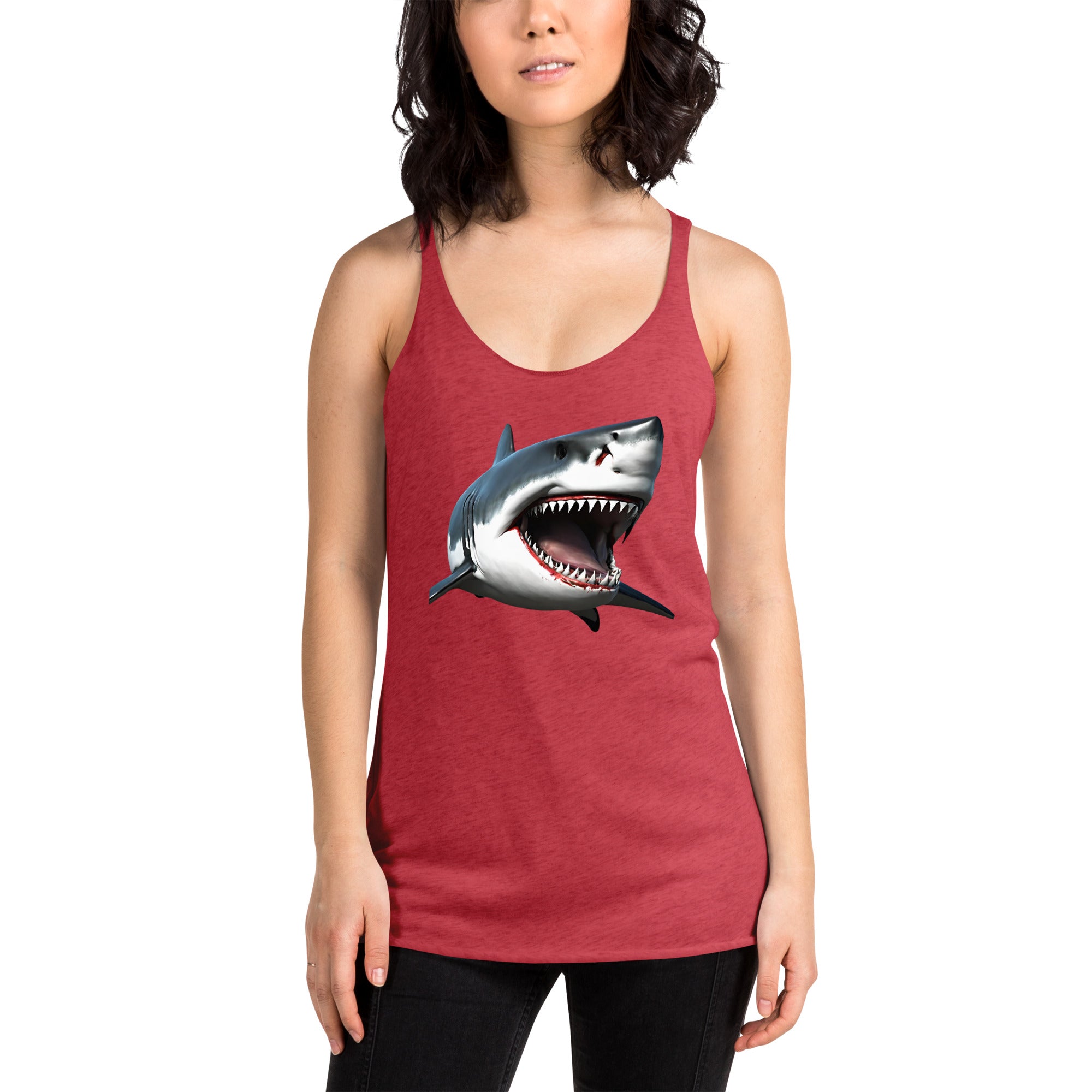 Great White Bite Women's Racerback Tank