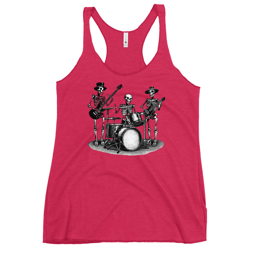 Skeleton Band Women's Racerback Tank