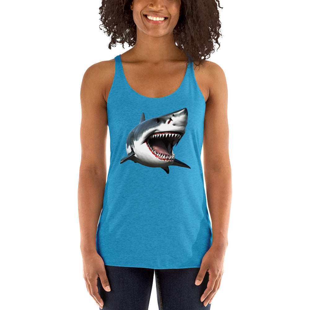 Great White Bite Women's Racerback Tank