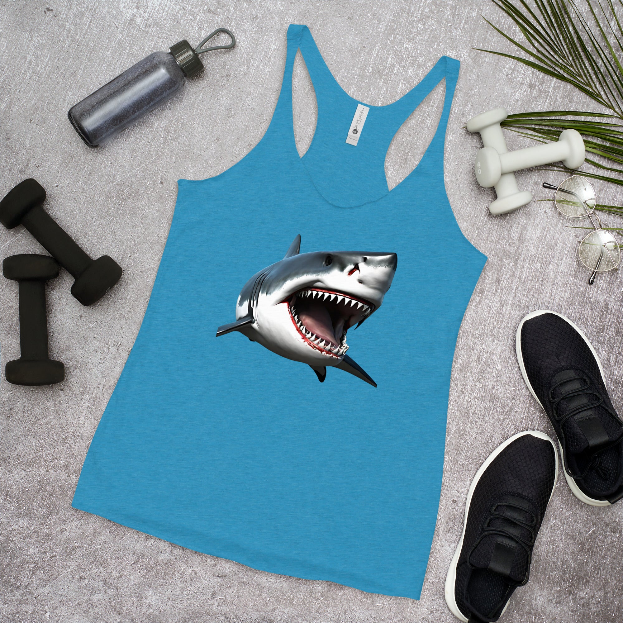 Great White Bite Women's Racerback Tank