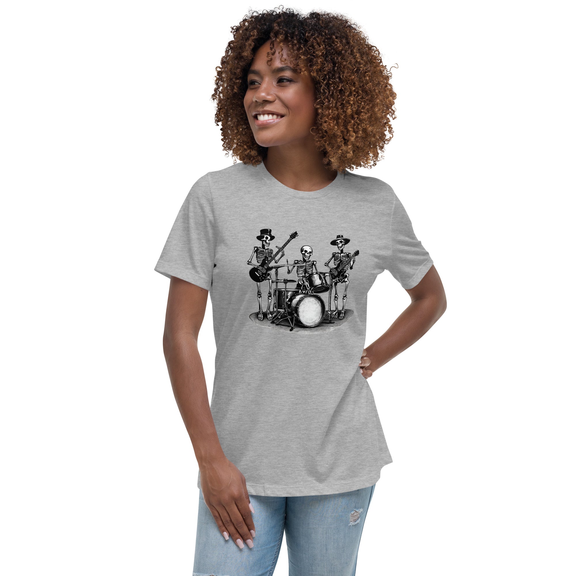 Skeleton Band Women's Relaxed T-Shirt