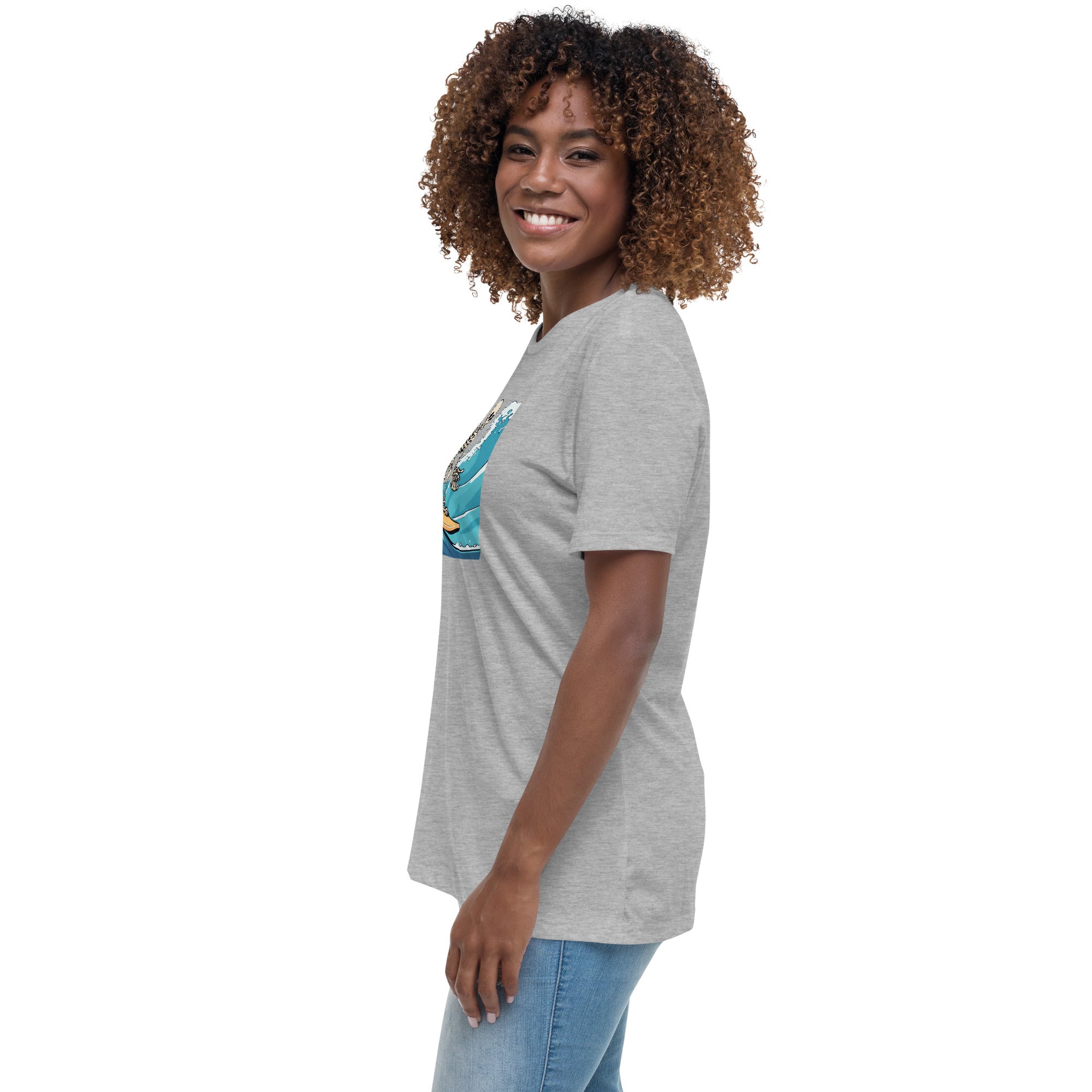 Surfing Skeleton Women's Relaxed T-Shirt