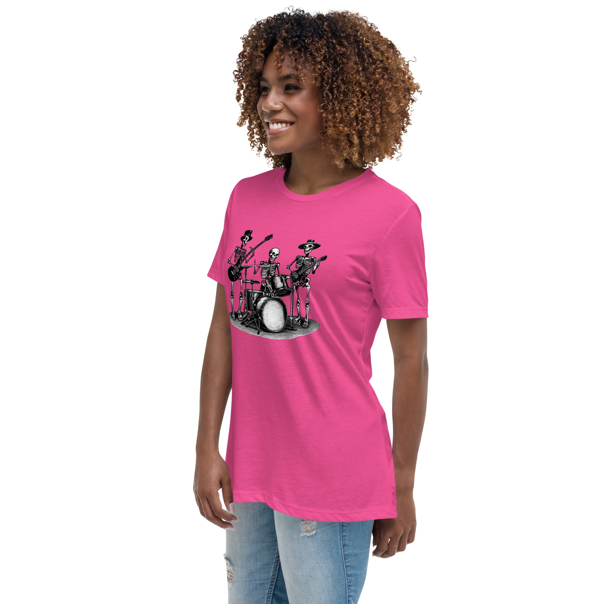 Skeleton Band Women's Relaxed T-Shirt