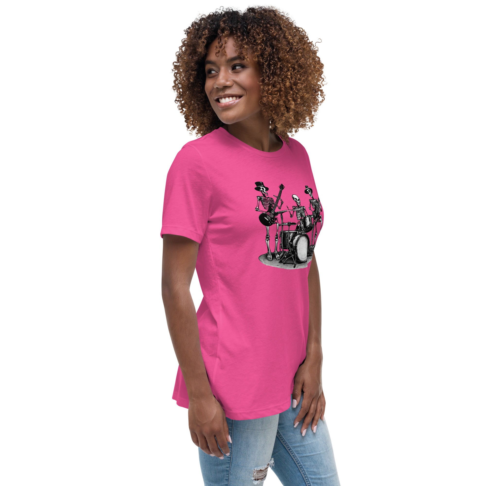 Skeleton Band Women's Relaxed T-Shirt