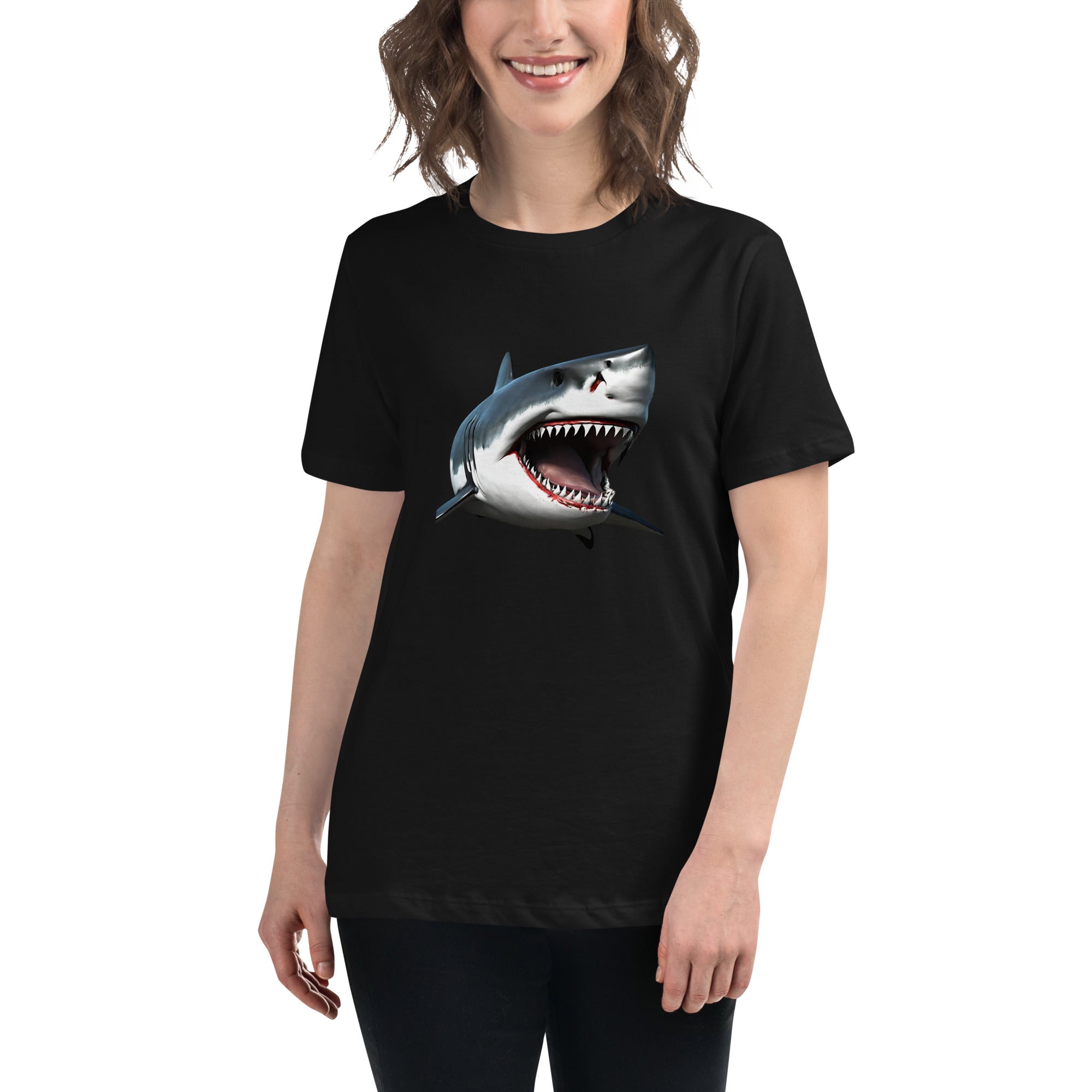 Great White Bite Women's Relaxed T-Shirt