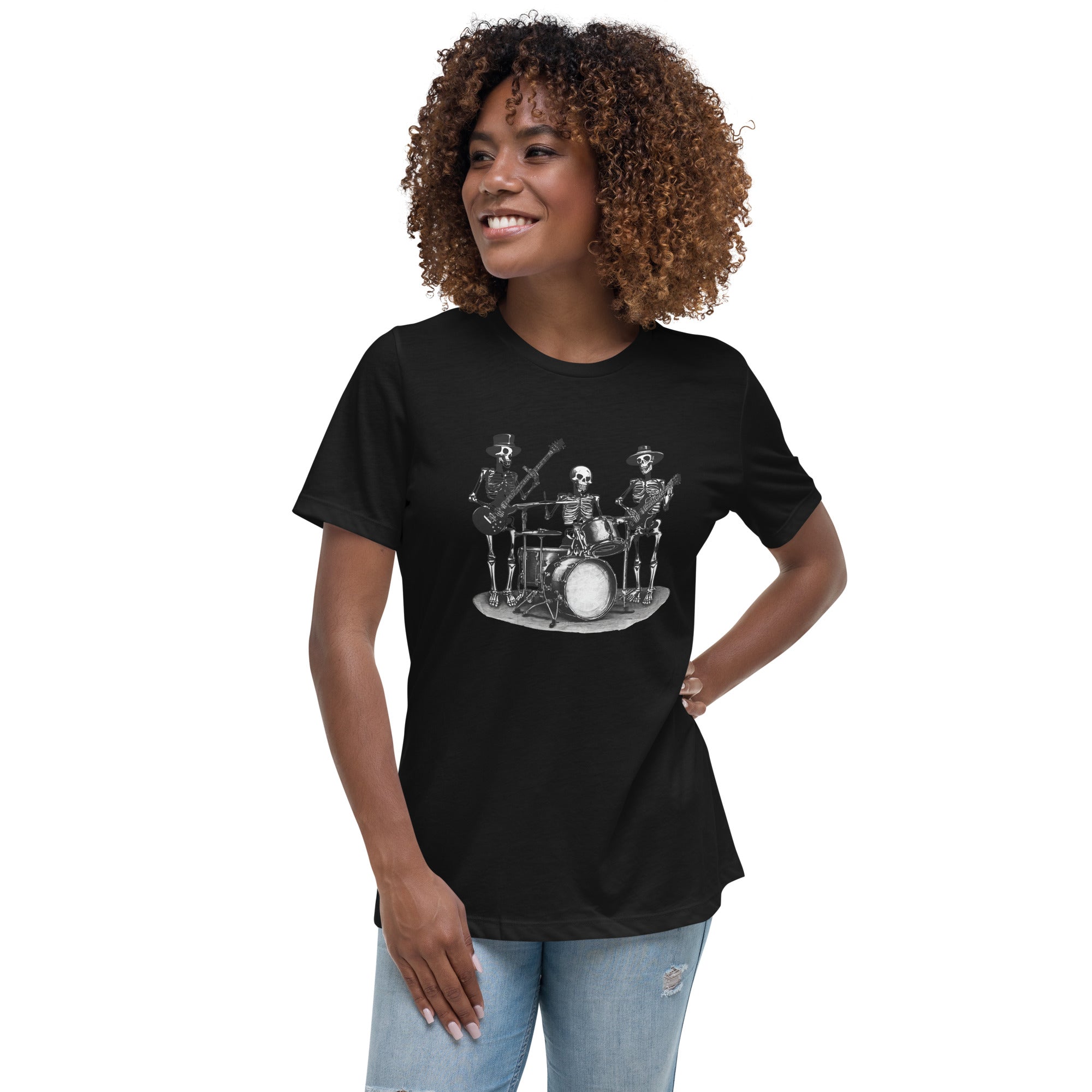 Skeleton Band Women's Relaxed T-Shirt