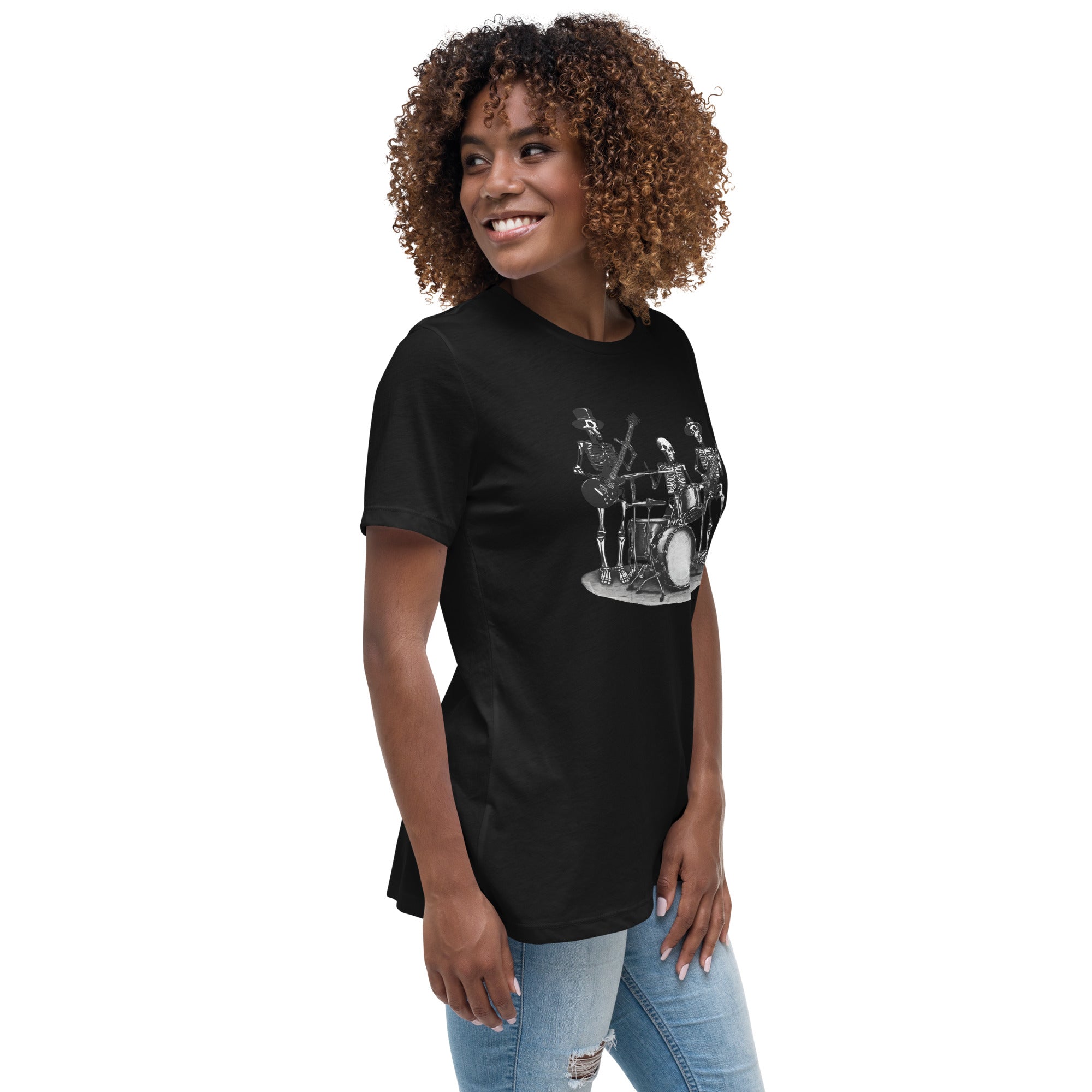 Skeleton Band Women's Relaxed T-Shirt