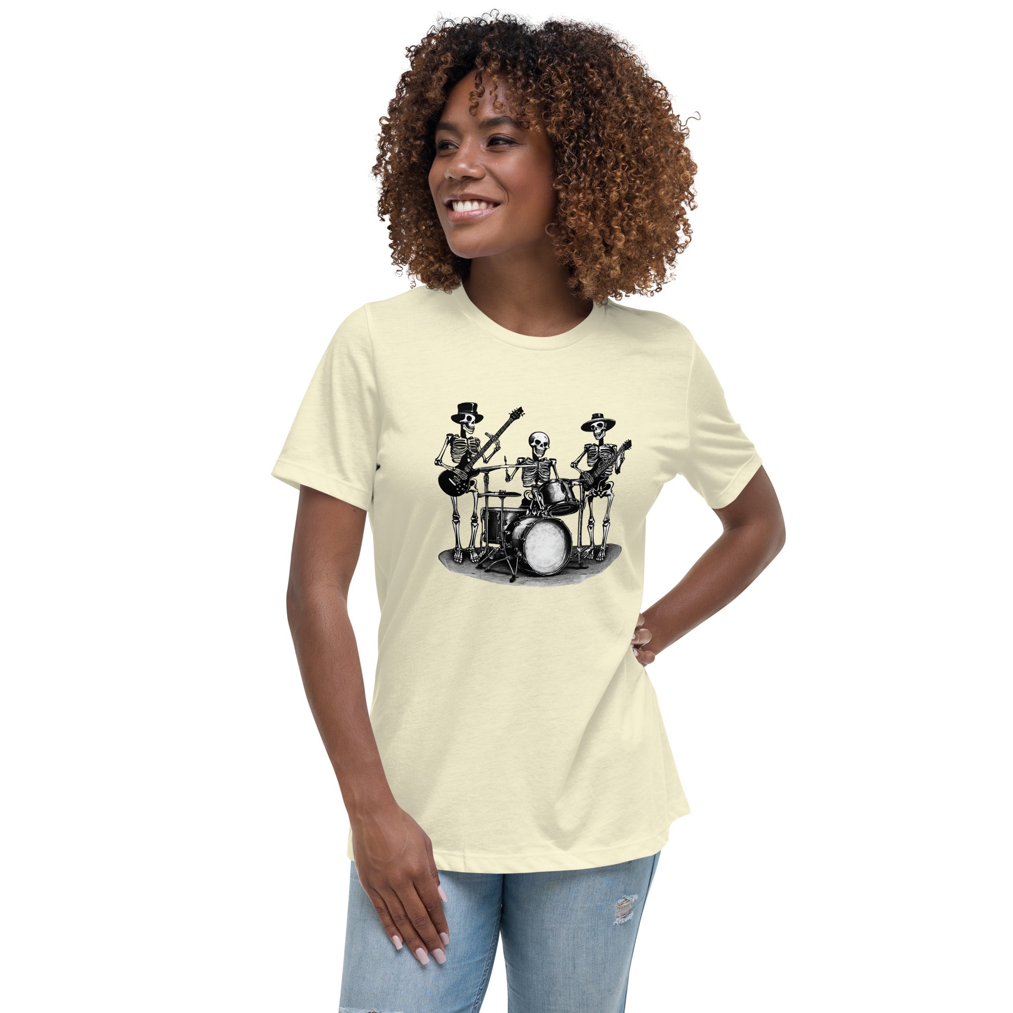 Skeleton Band Women's Relaxed T-Shirt