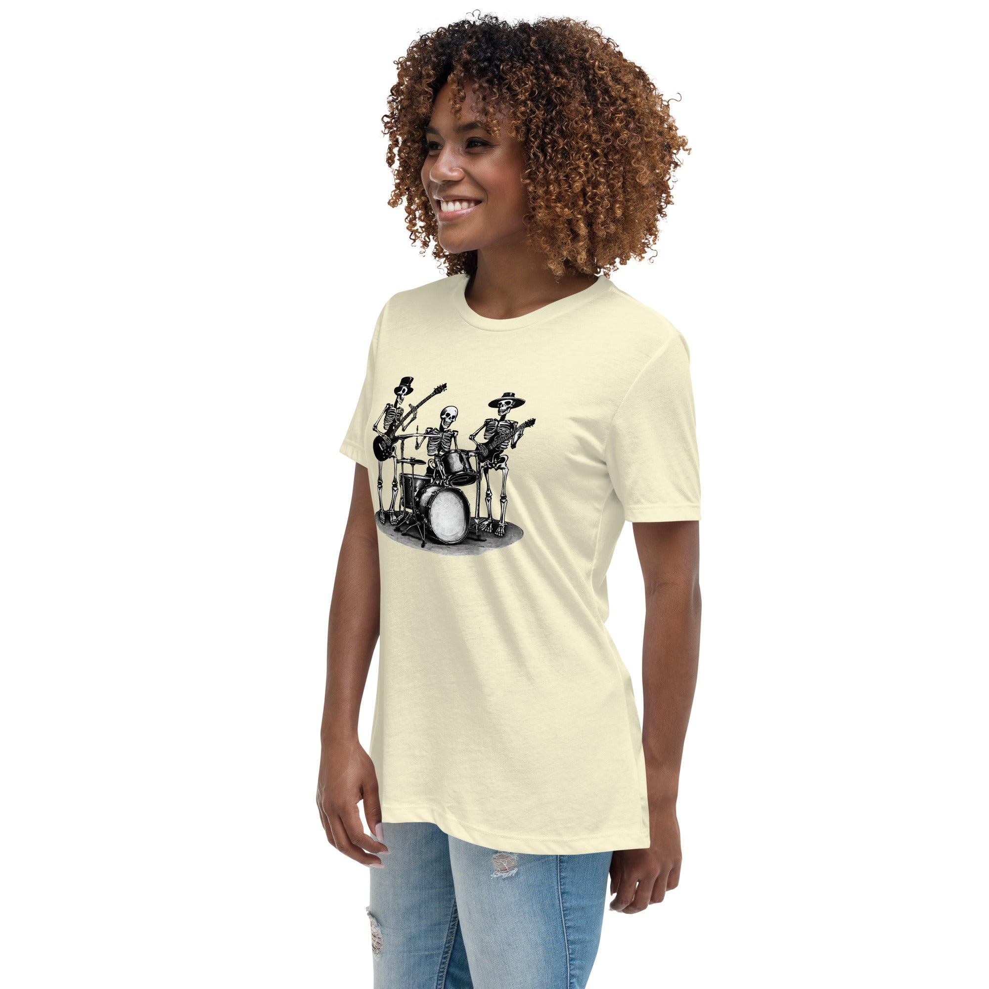 Skeleton Band Women's Relaxed T-Shirt