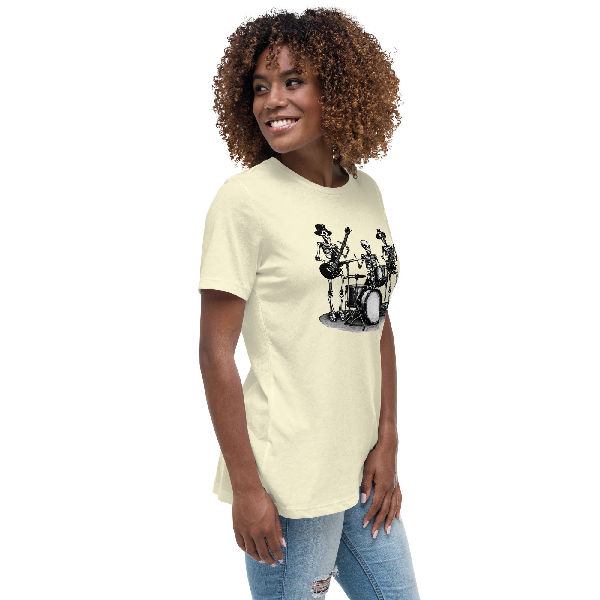 Skeleton Band Women's Relaxed T-Shirt